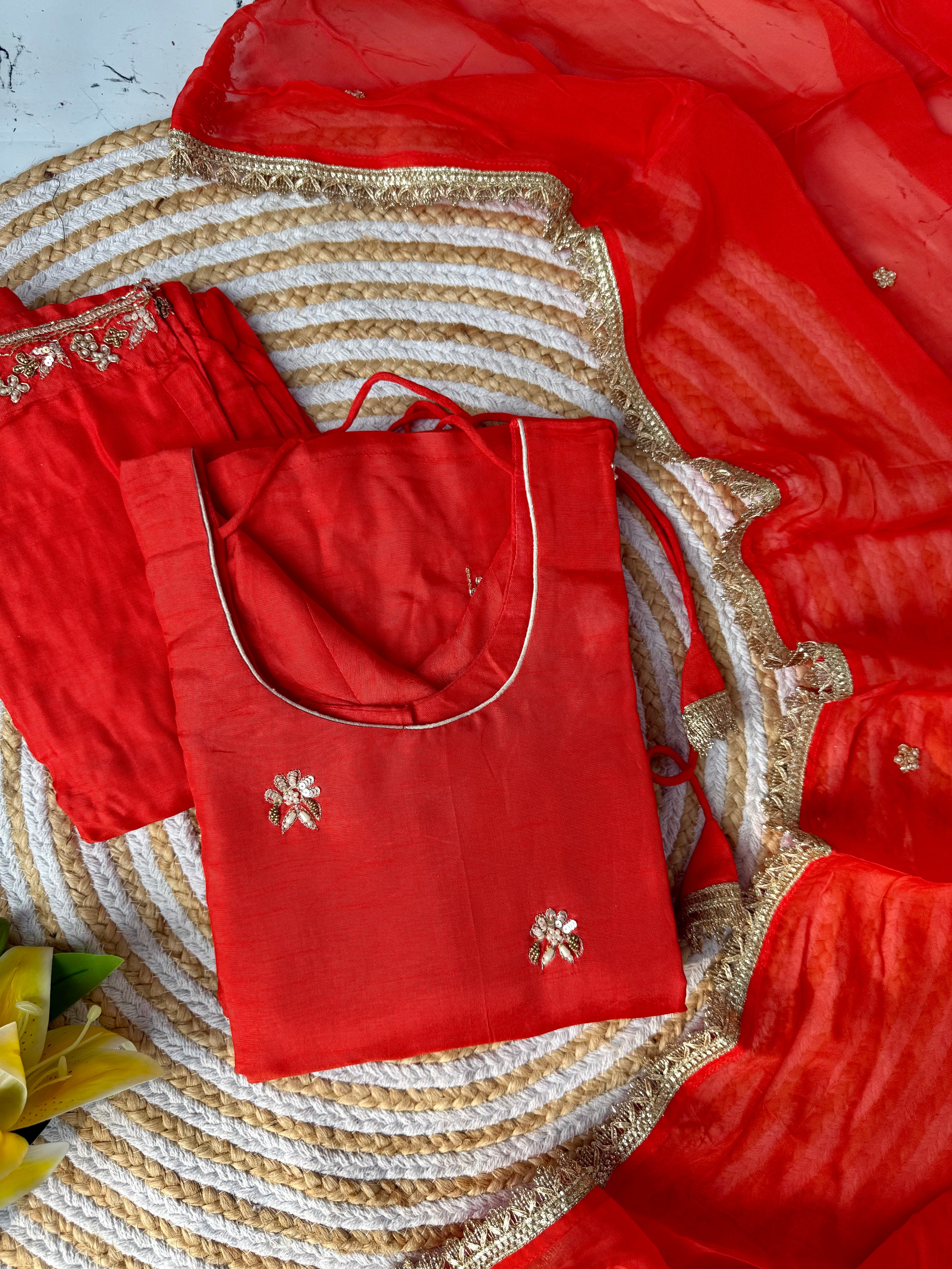 "Nimrit" heavy handwork wedding special suit set 🛍️