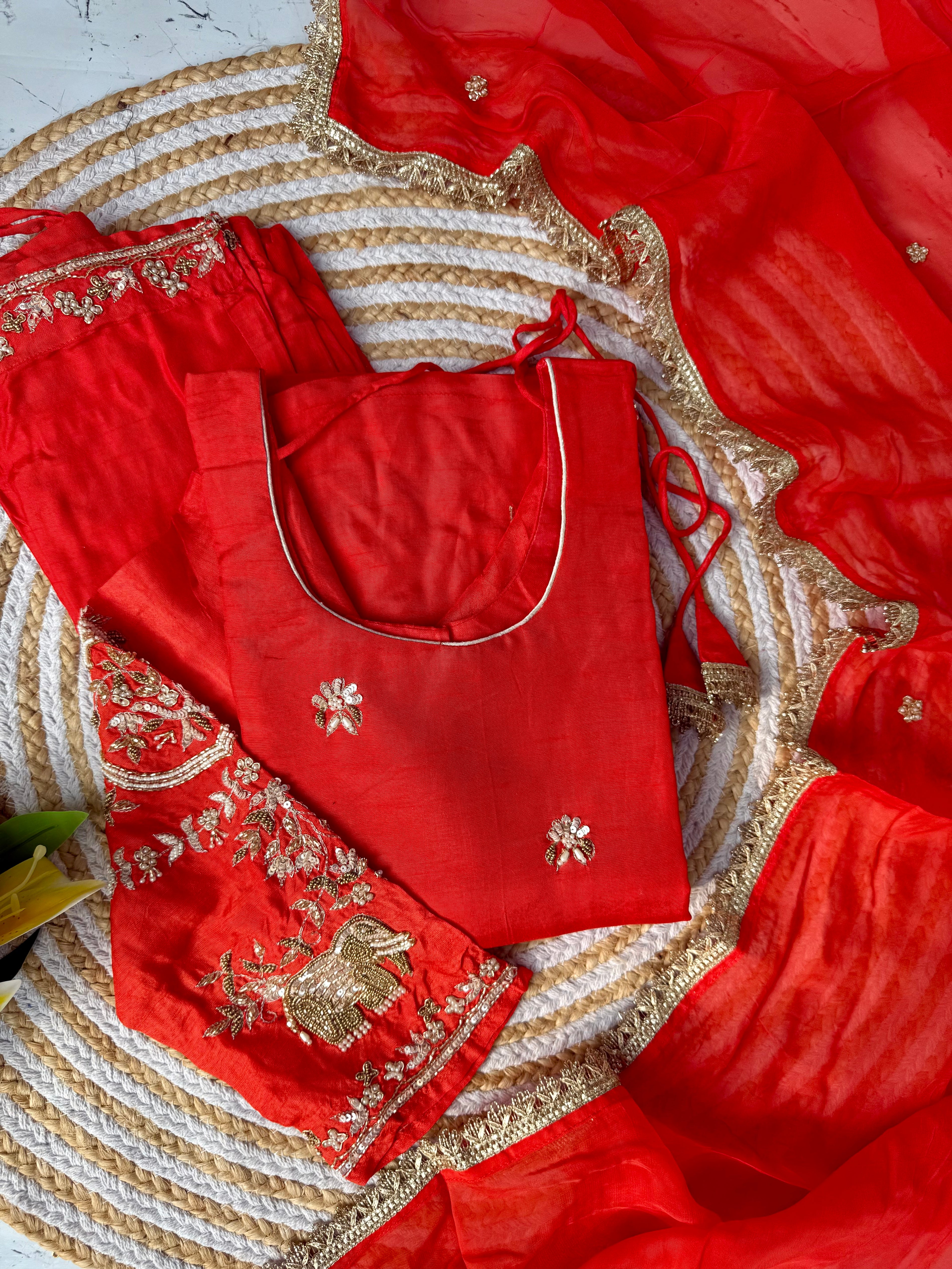 "Nimrit" heavy handwork wedding special suit set 🛍️