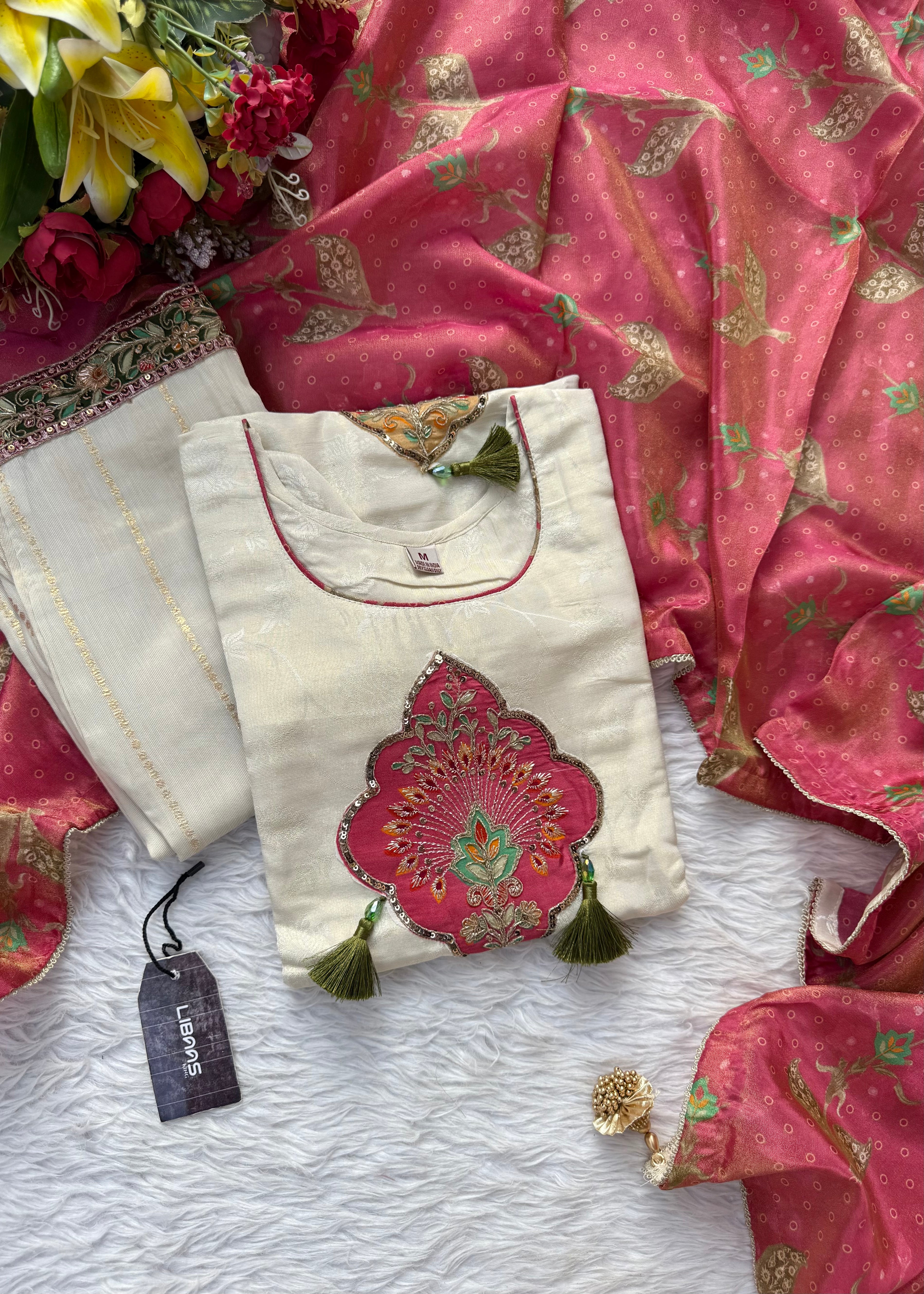 “DISHA” Beautiful Shimmer silk party wear suit set