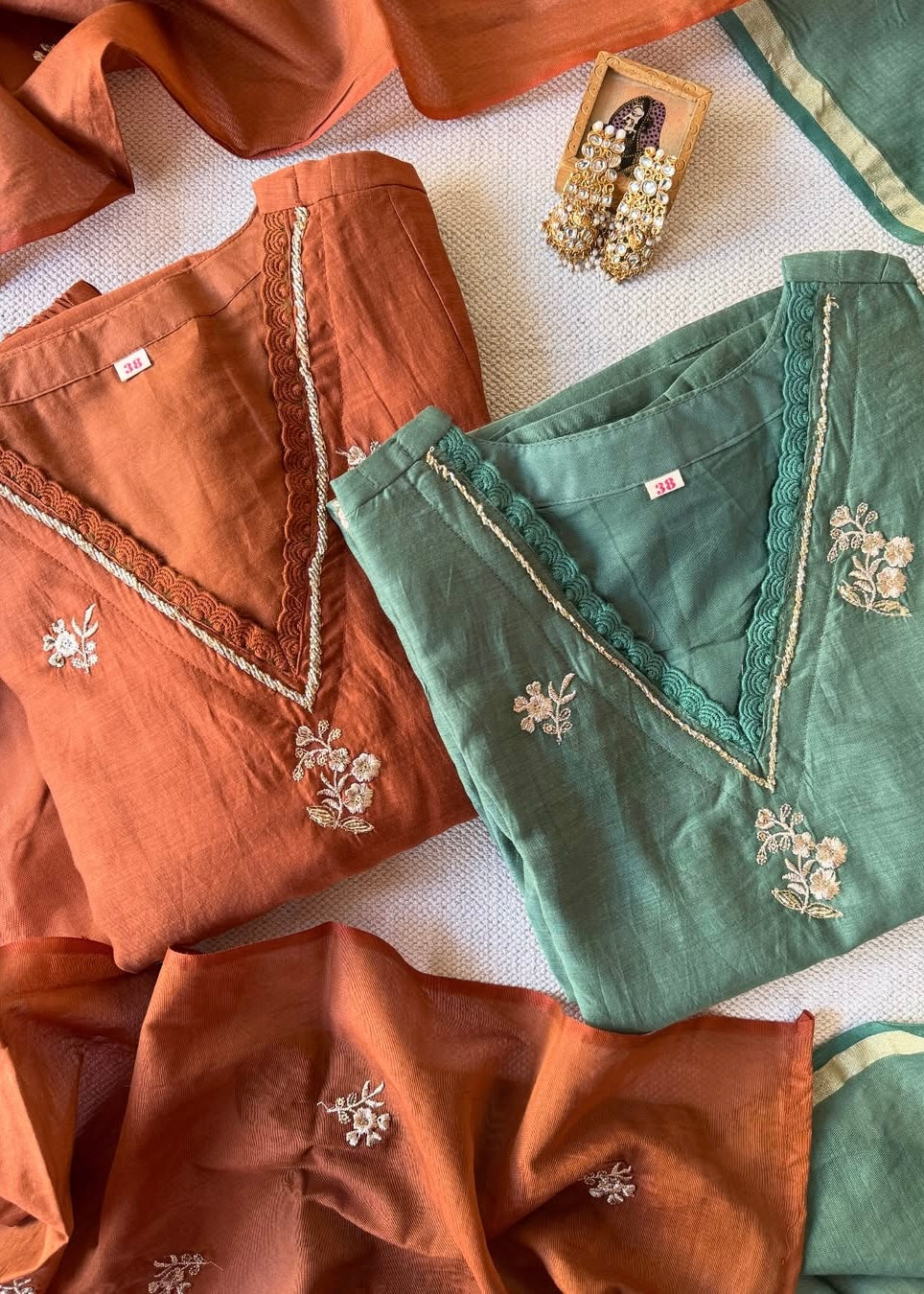 “CHHAVI” Premium Mul chanderi anarkali suit set