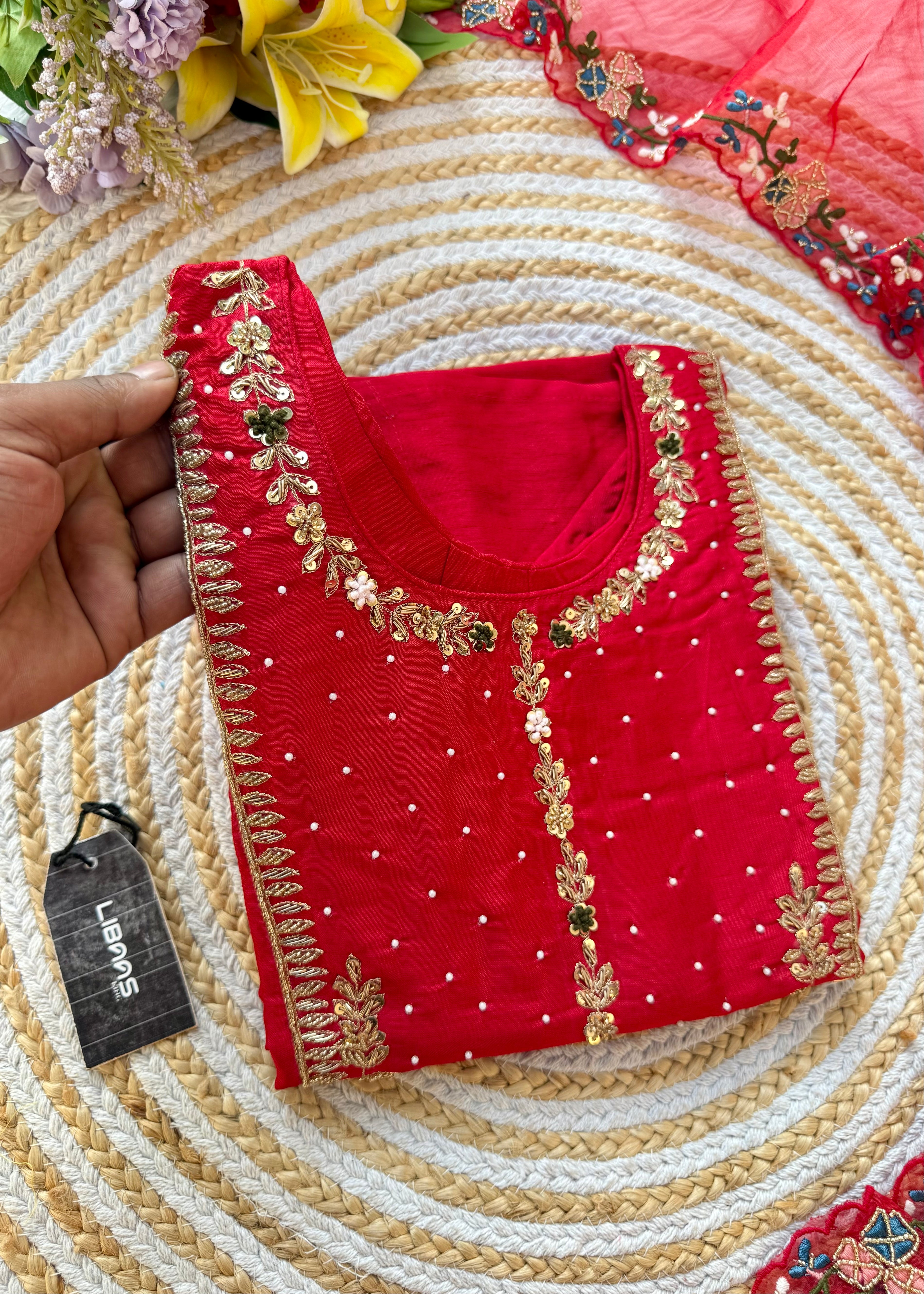 “ALKA” A very beautiful piece with zardozi & zari handwork set