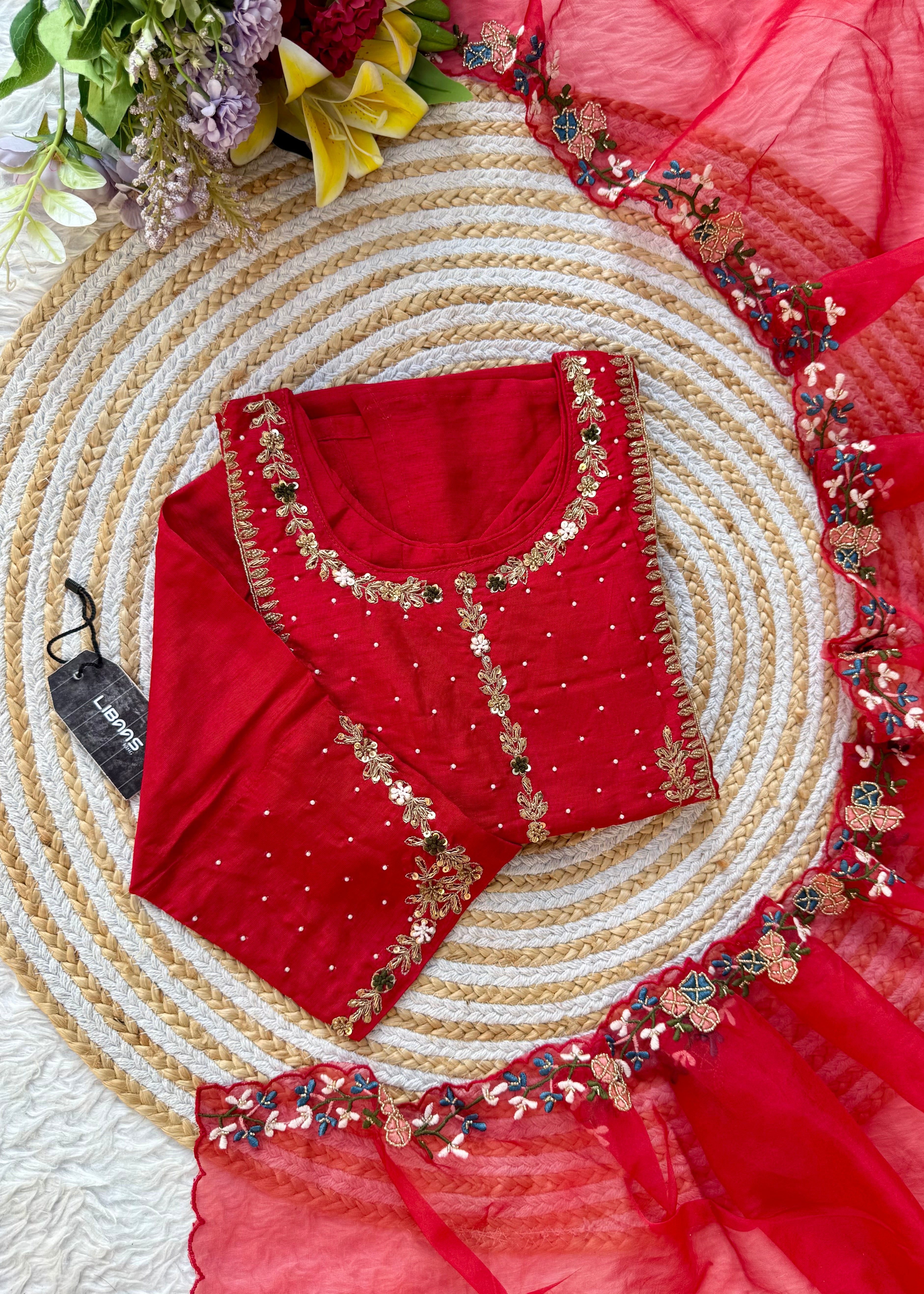 “ALKA” A very beautiful piece with zardozi & zari handwork set