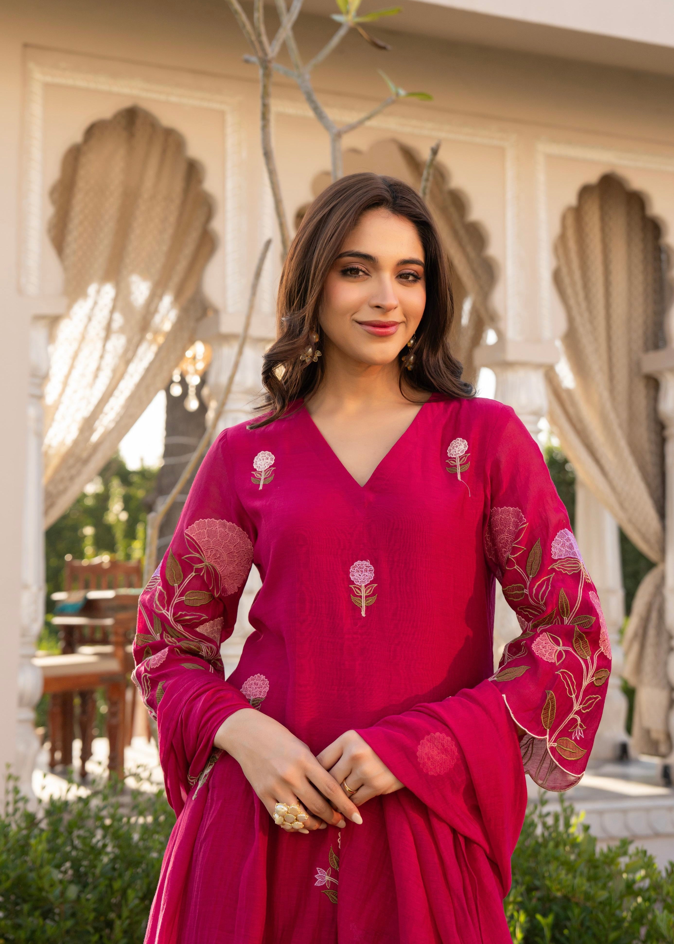“NAVI” Premium Mul Chanderi party wear kurta set
