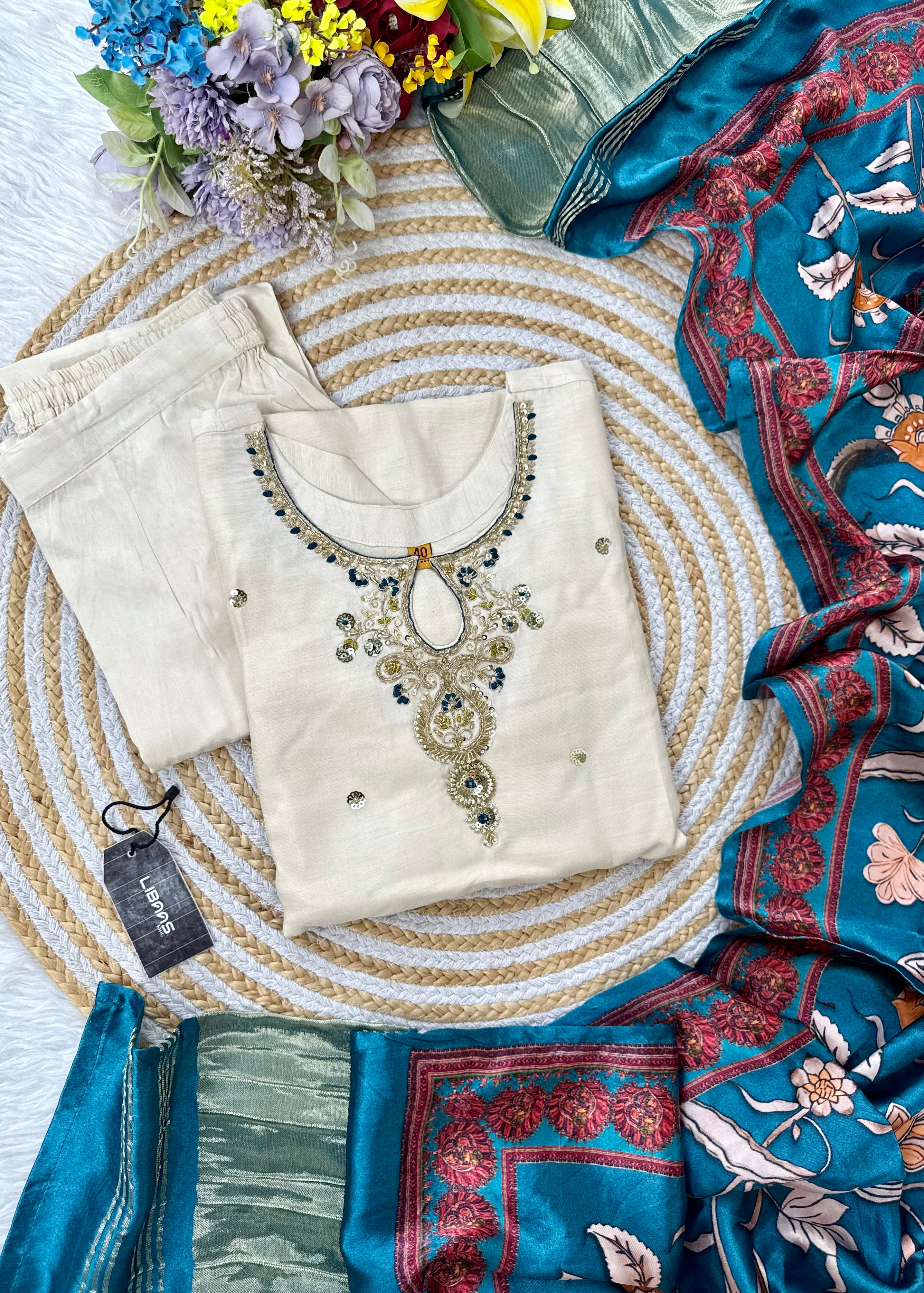 “ADYA” A very beautiful festival wear gajji silk suit