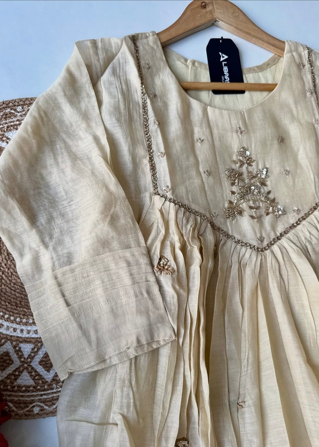 “Oviya” Latest Mul Chanderi Anarkali Suit Set