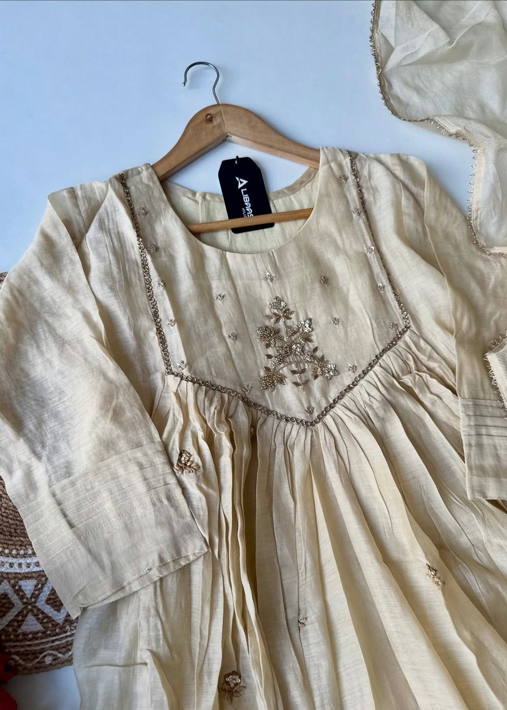 “Oviya” Latest Mul Chanderi Anarkali Suit Set