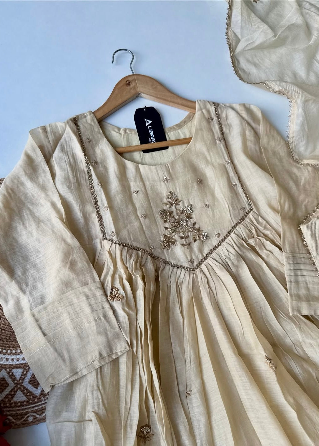 “Oviya” Latest Mul Chanderi Anarkali Suit Set