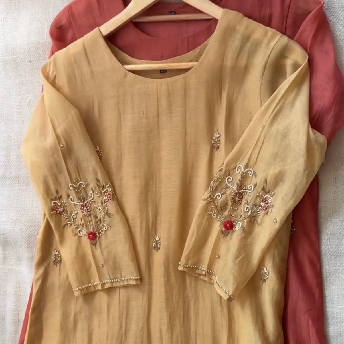 “Iqrah” premium Mul-Chanderi Party wear A Line suit set