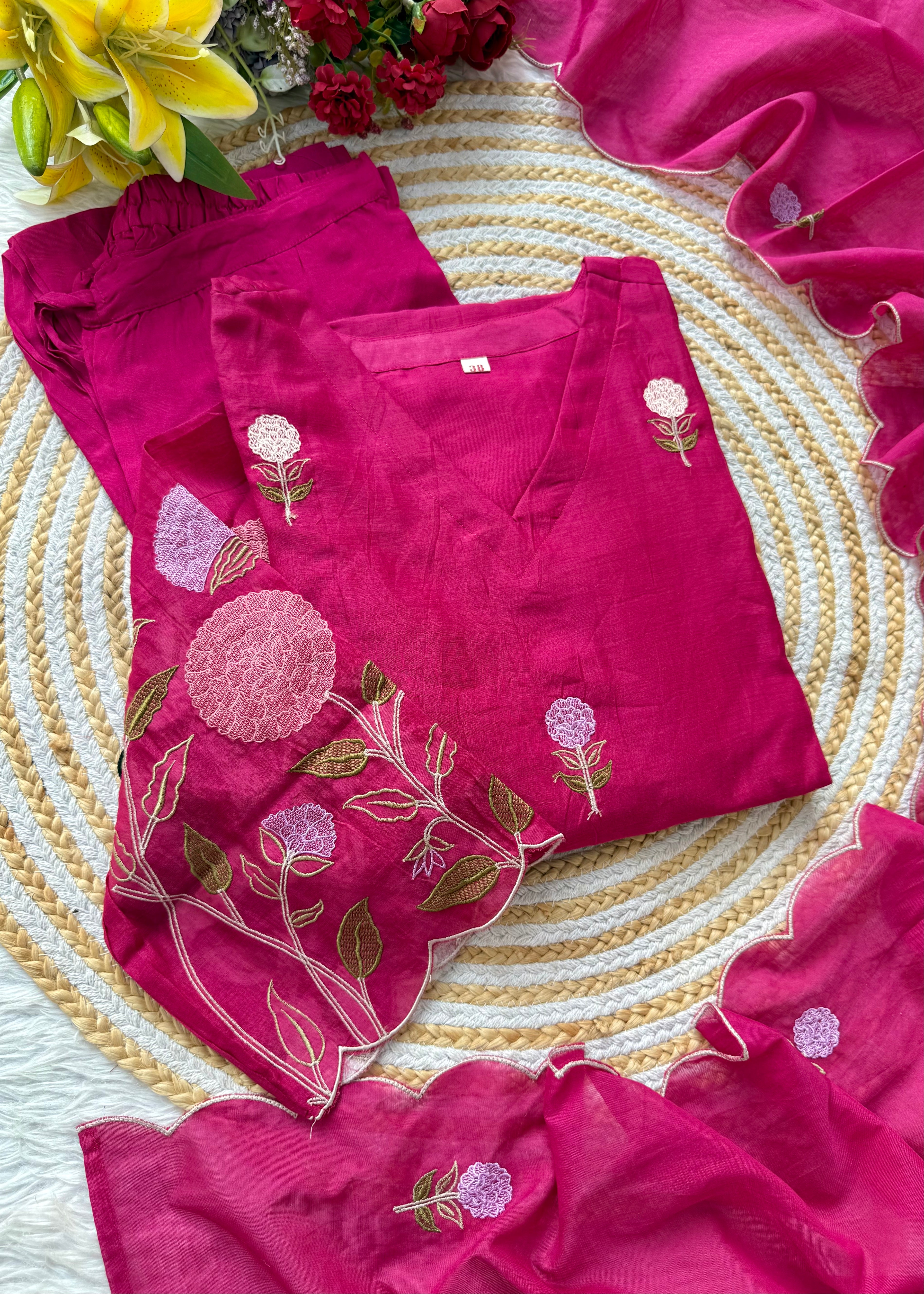 “NAVI” Premium Mul Chanderi party wear kurta set