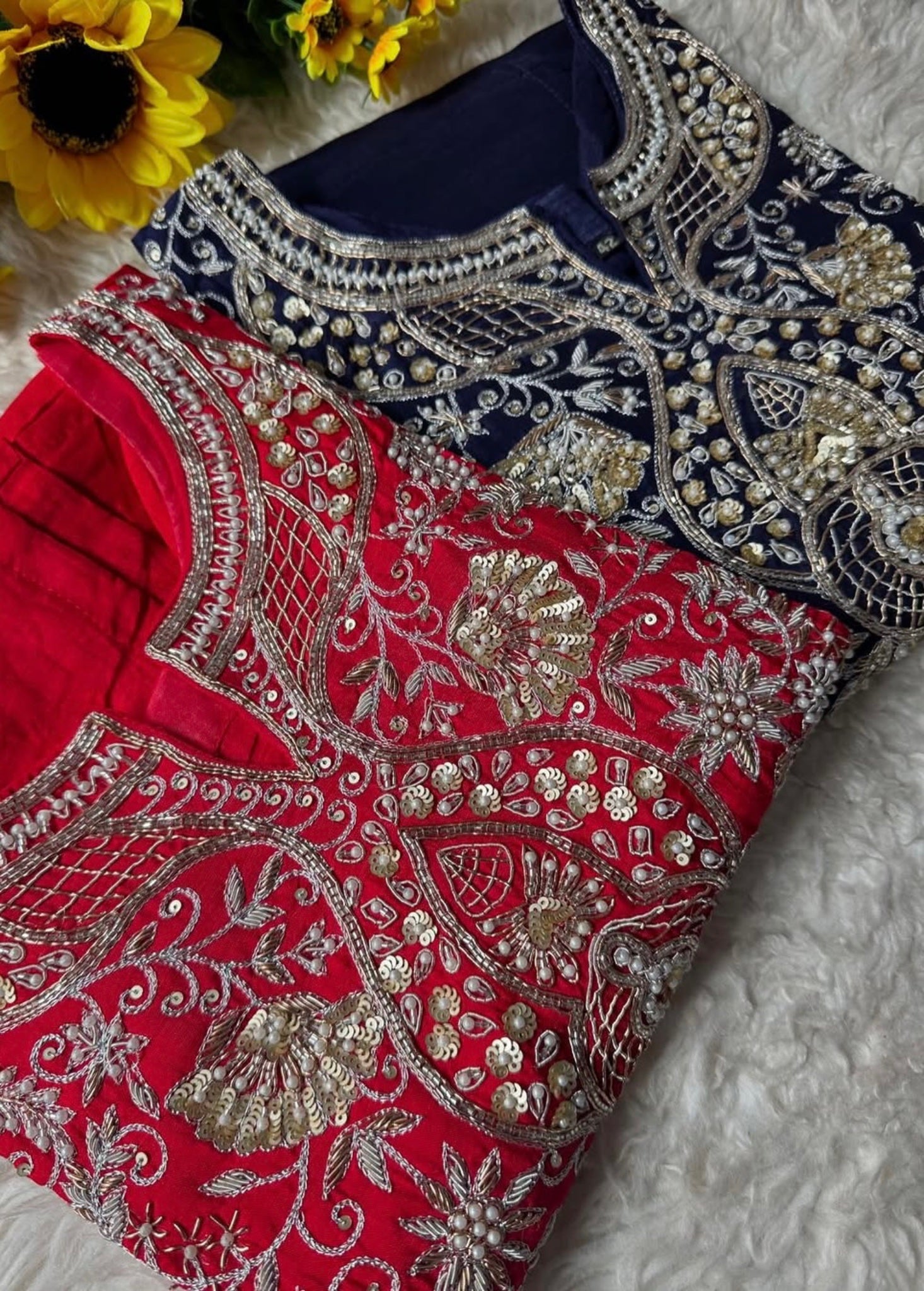 “SUZAIN” A very beautiful festival wear special blue set