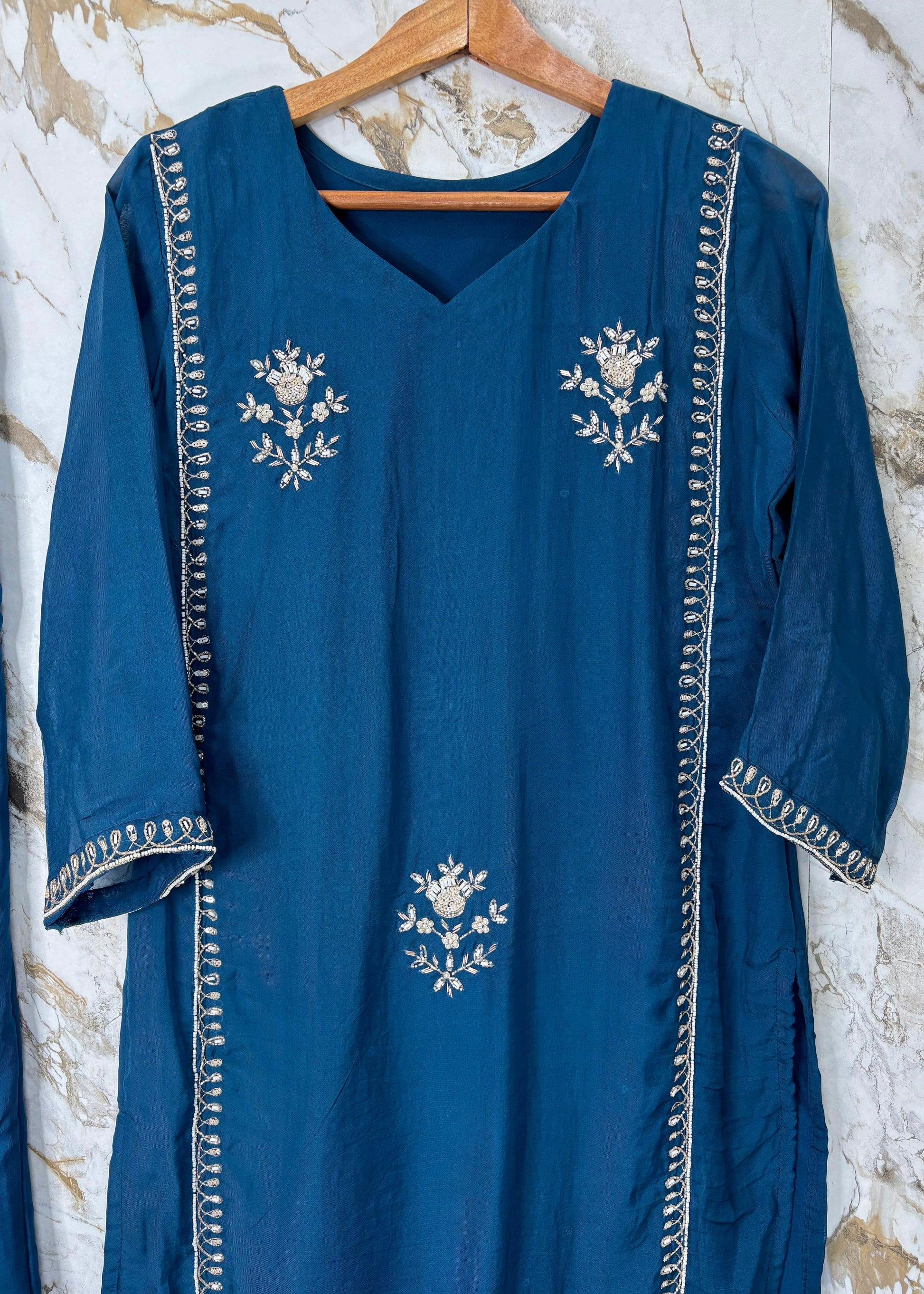 “Ujjwal” Trending Organza Viscose Suit Set