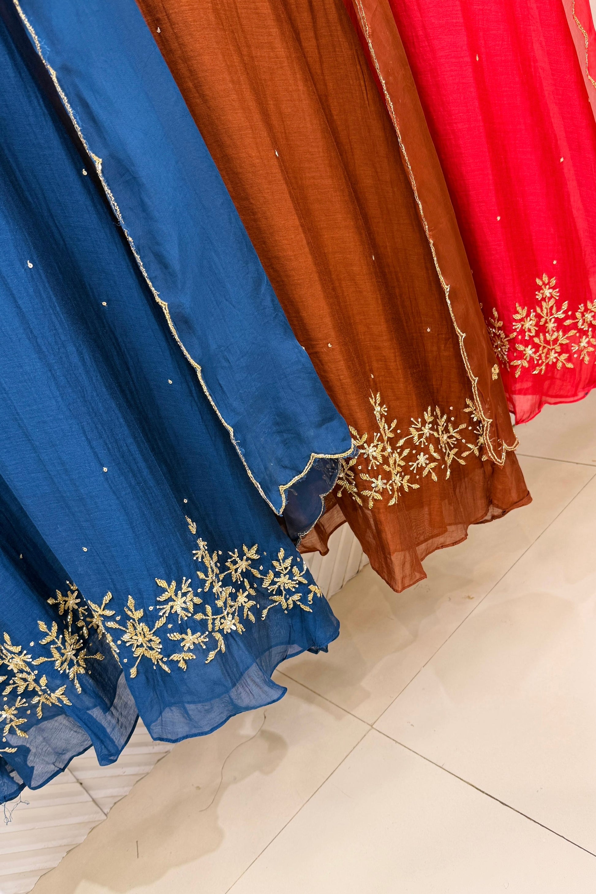 ✨”Samilsha - Premium Mul Chanderi A-Line Kurta Set