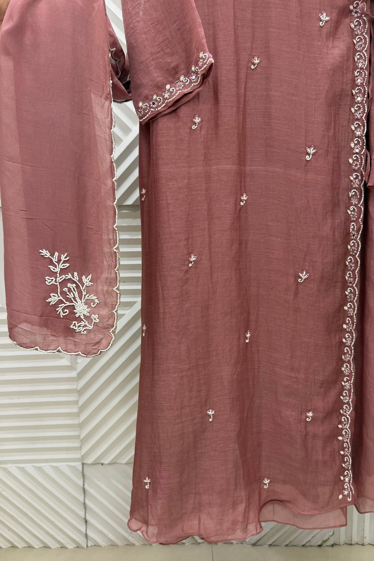 ✨Annya - Premium Mul Chanderi Angrakha Kurta Set