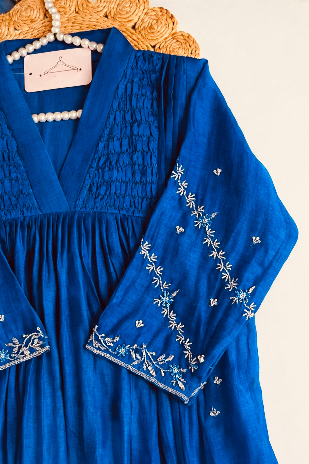 ✨Umang- Premium Mul Chanderi Anarkali Kurta Set