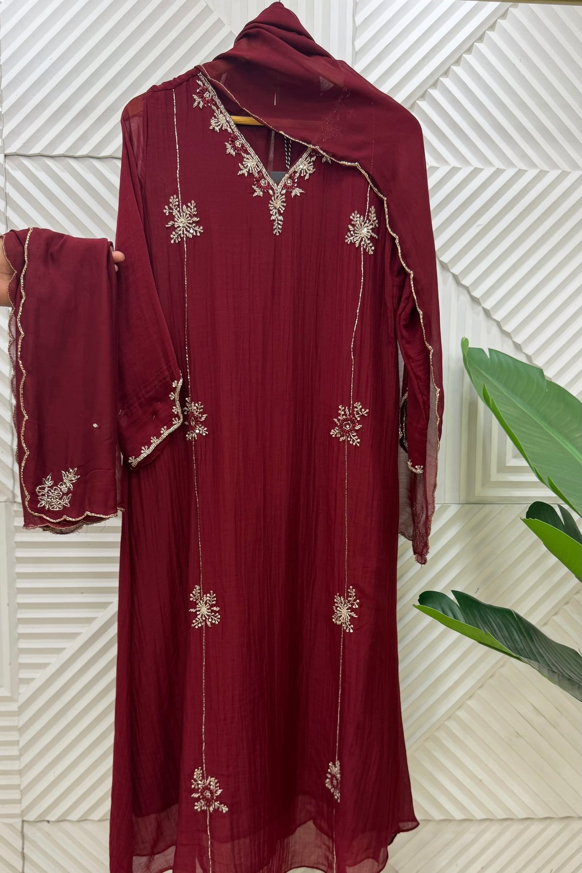 ✨ Daisy - Premium Mul Chanderi A-Line Anarkali Kurta set