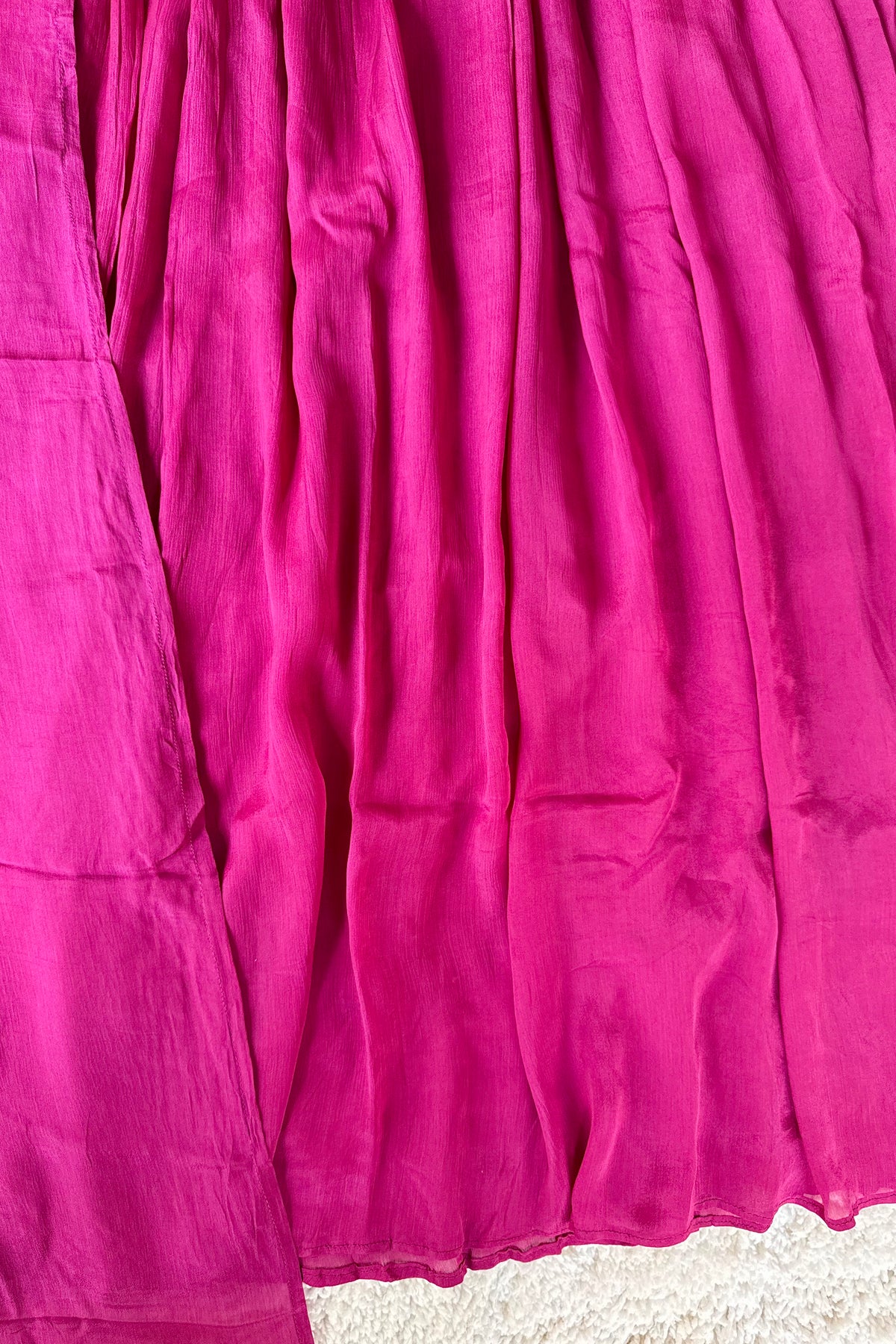 ✨Riti - Premium Magenta Chinnon Anarkali Kurta set