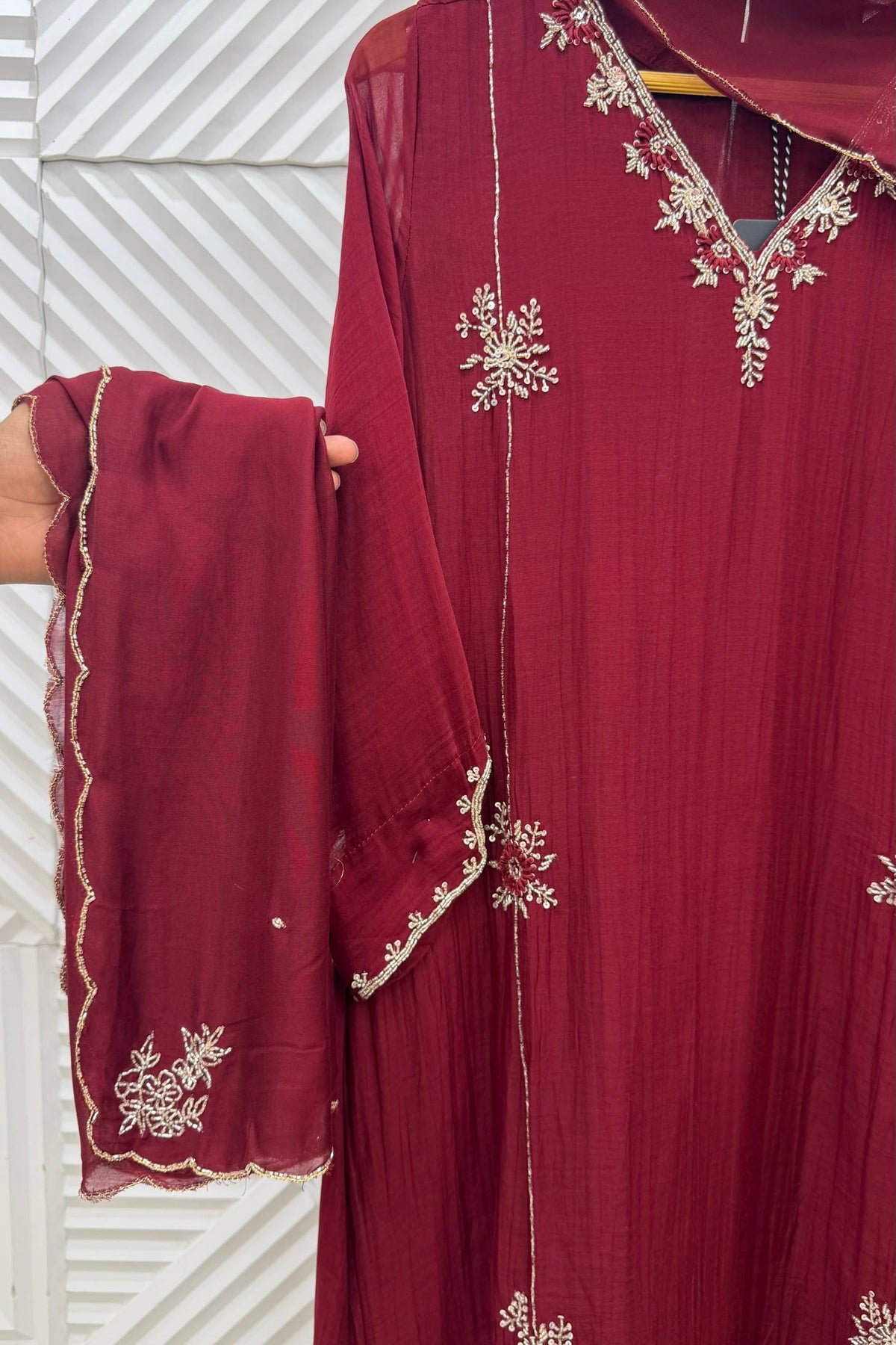 ✨ Daisy - Premium Mul Chanderi A-Line Anarkali Kurta set