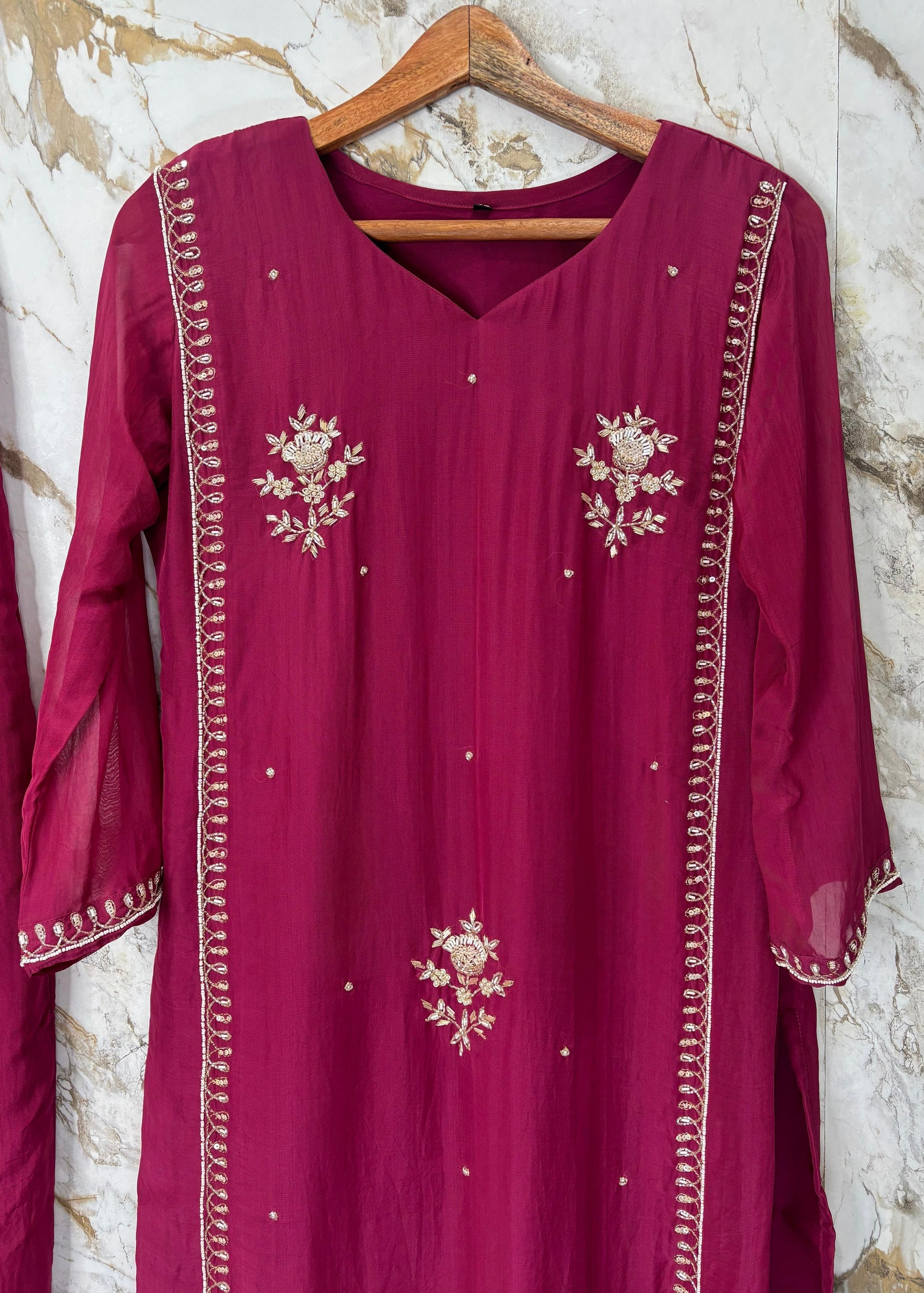 “Ujjwal” Trending Organza Viscose Suit Set