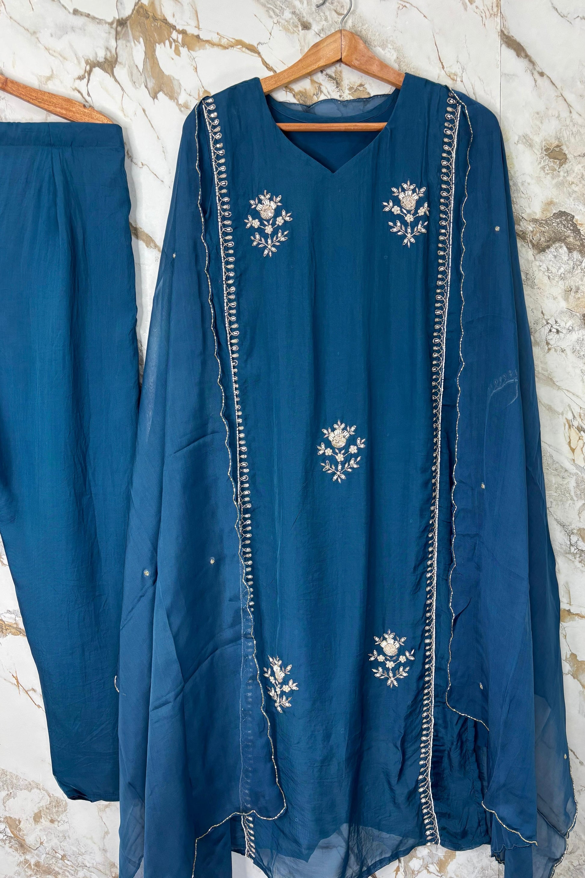 “Ujjwal” Trending Organza Viscose Suit Set