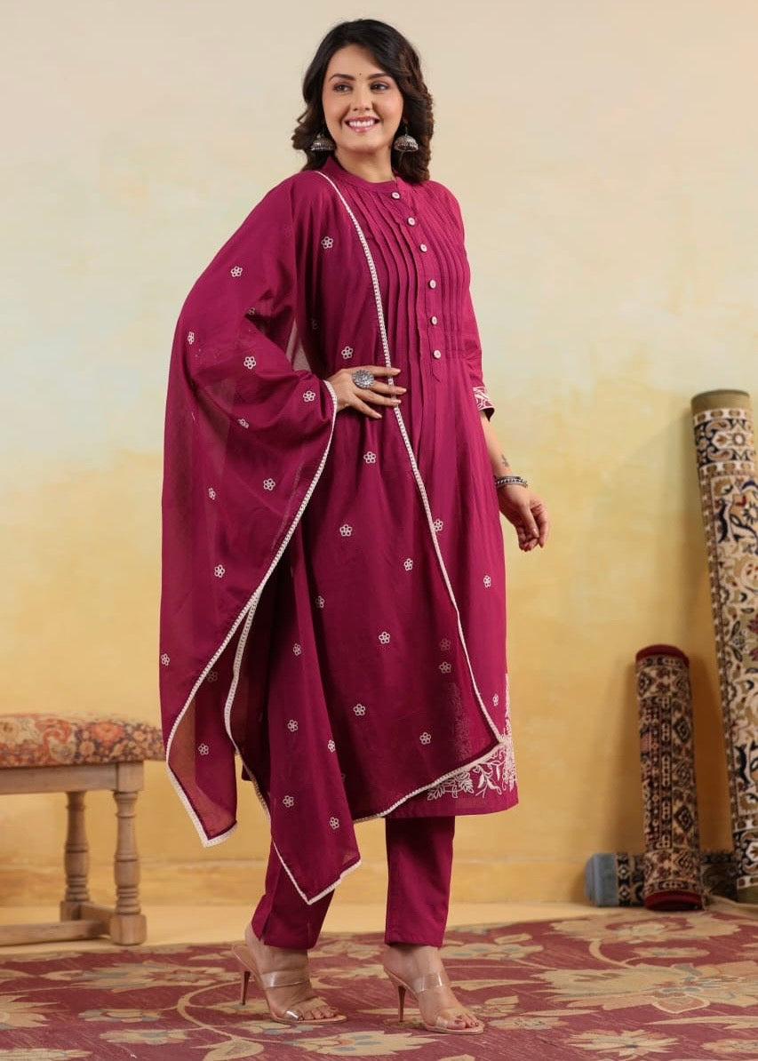“Ritika” Premium cotton stright kurta set