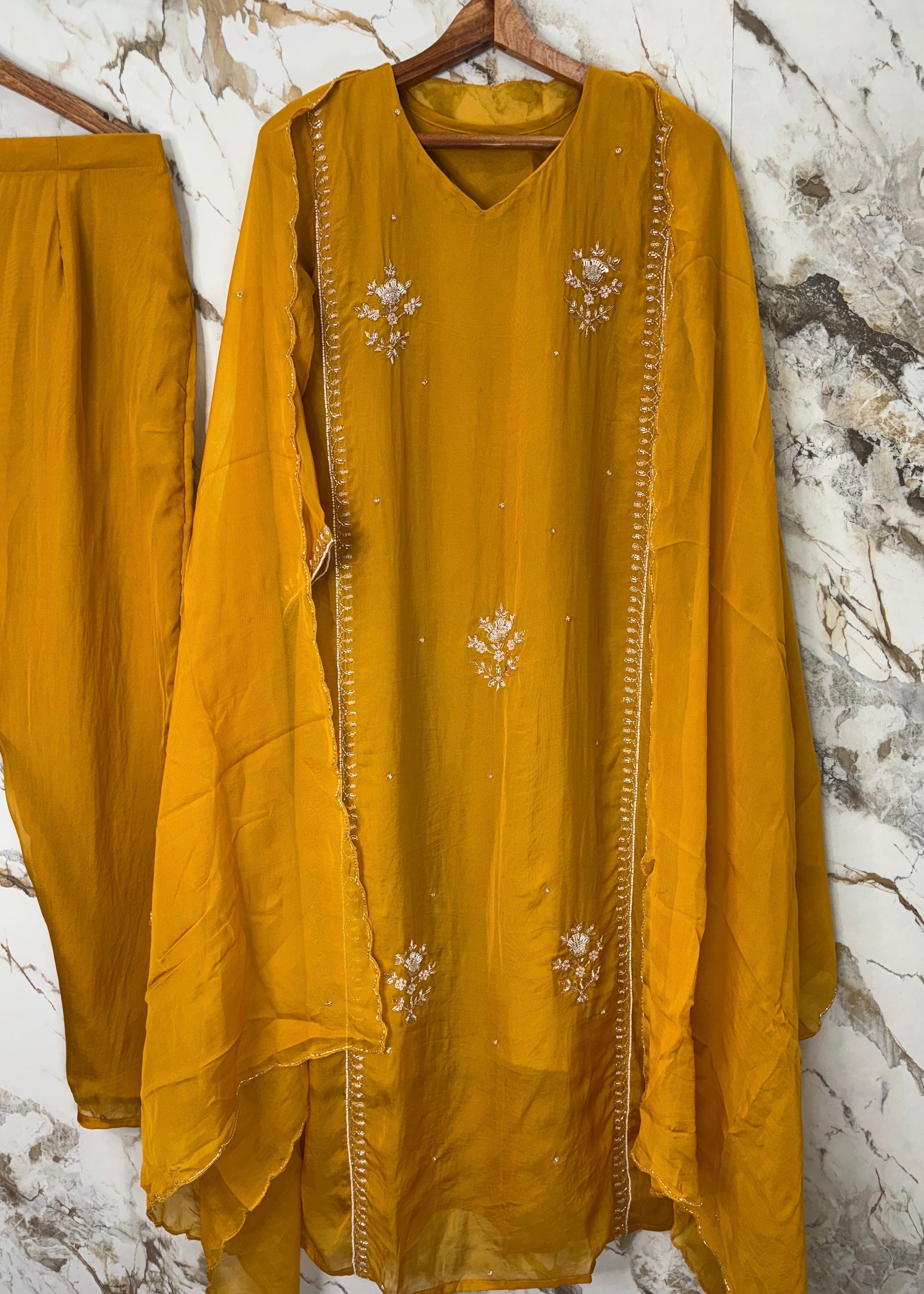 “Ujjwal” Trending Organza Viscose Suit Set