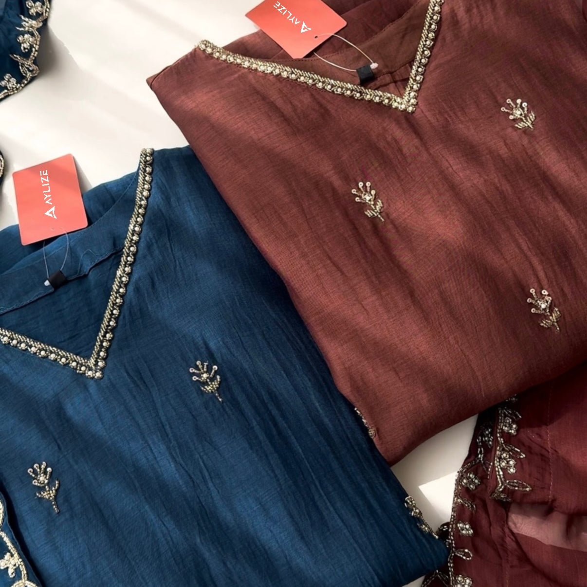✨”Mehar– Premium Party wear Mul Chanderi A-Line Kurta Set✨