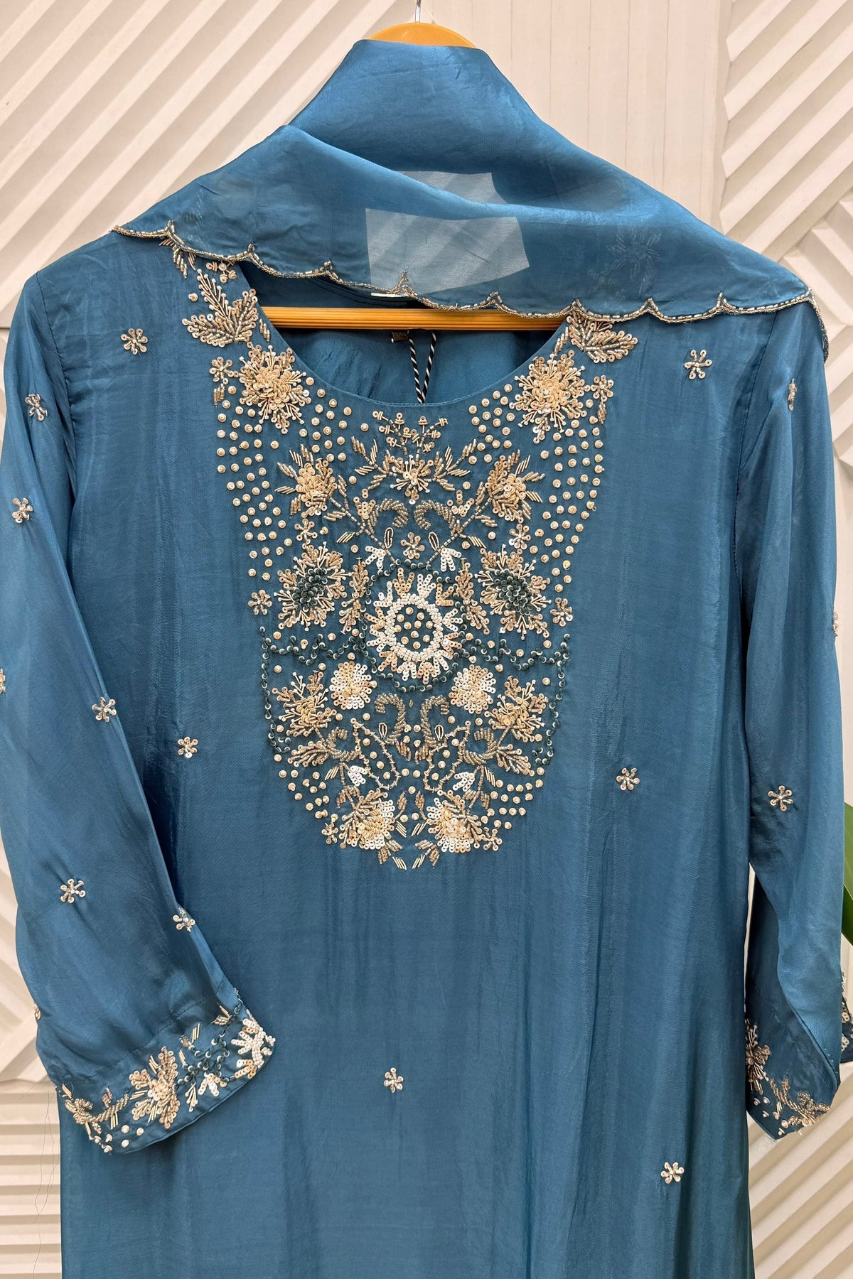 ✨Anvi - Premium Ho Silk A Line Kurta Set