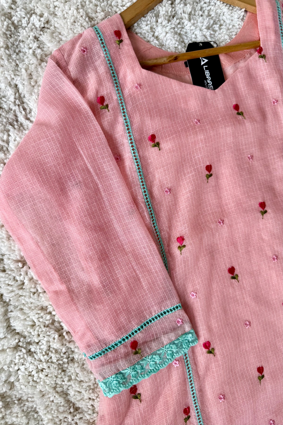 ✨Rosie - Rose Mul Kota A-Line Kurta set