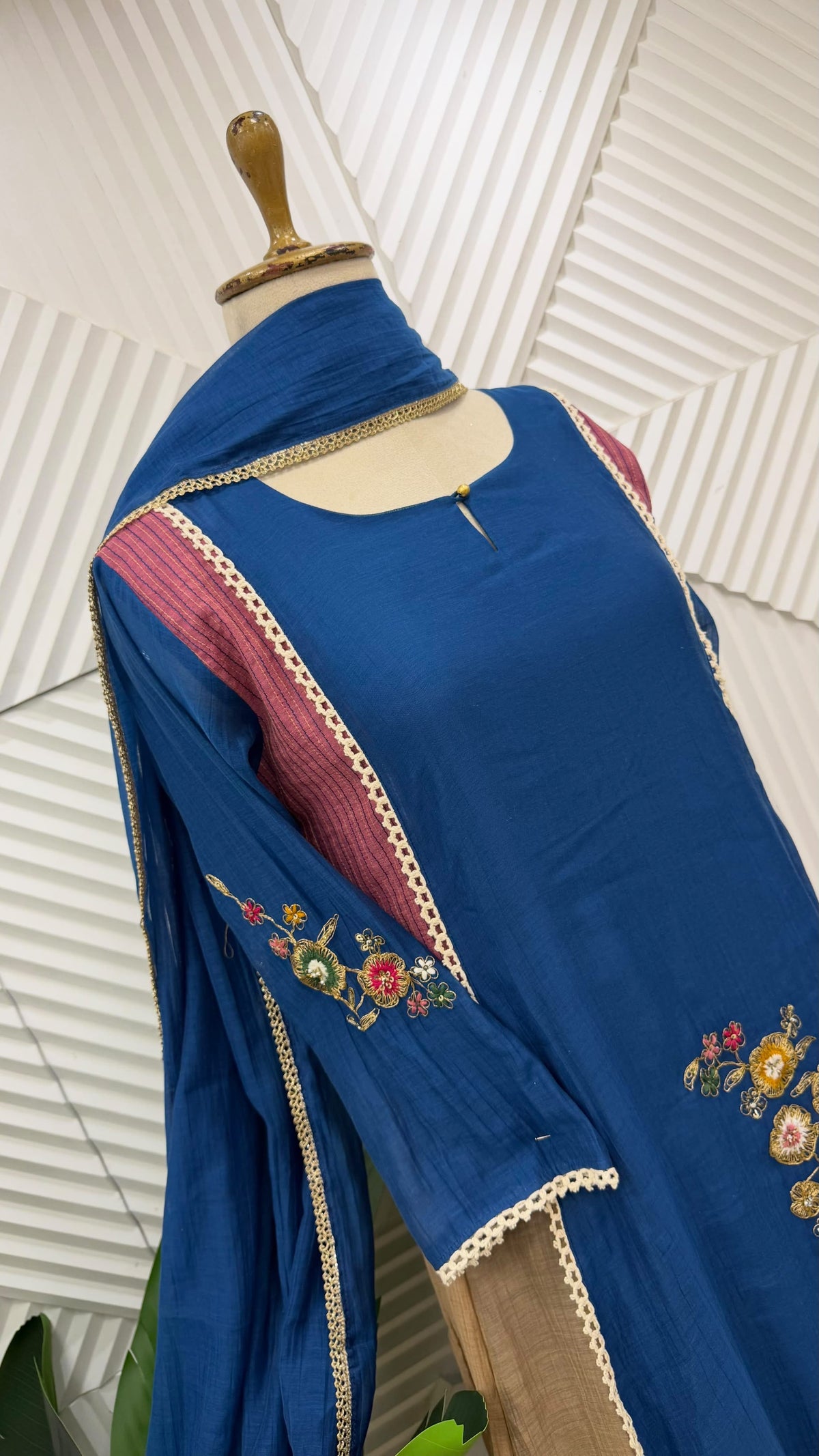 ✨Hope - Diwali Special Mul Chanderi A-Line Kurta set