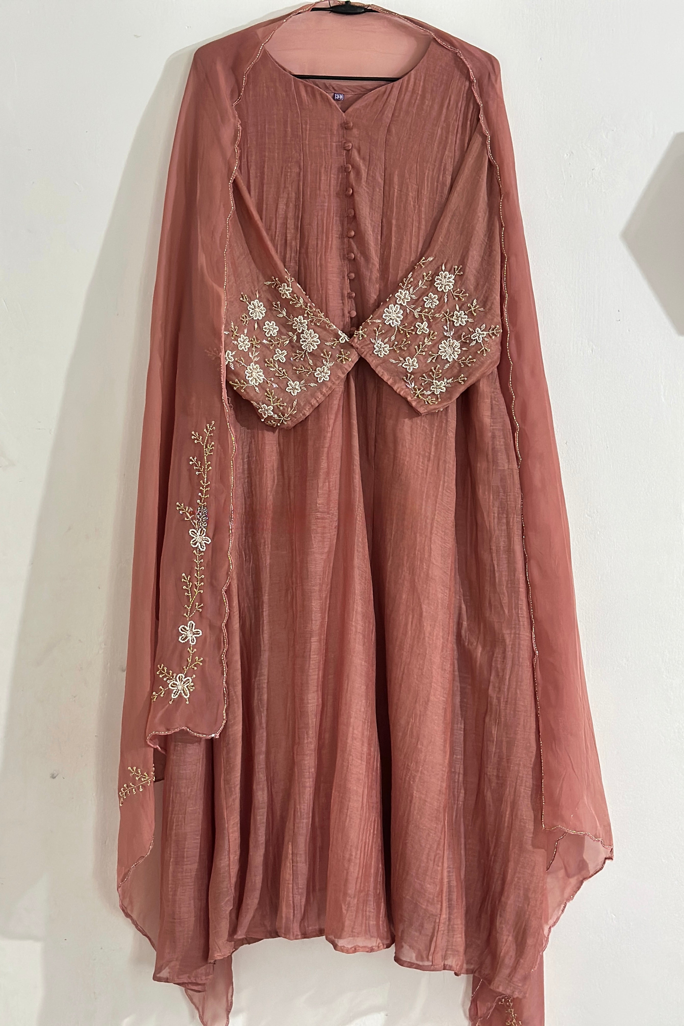 ✨Ay10- Beautiful Mul Chanderi A Line Kurta set 💫