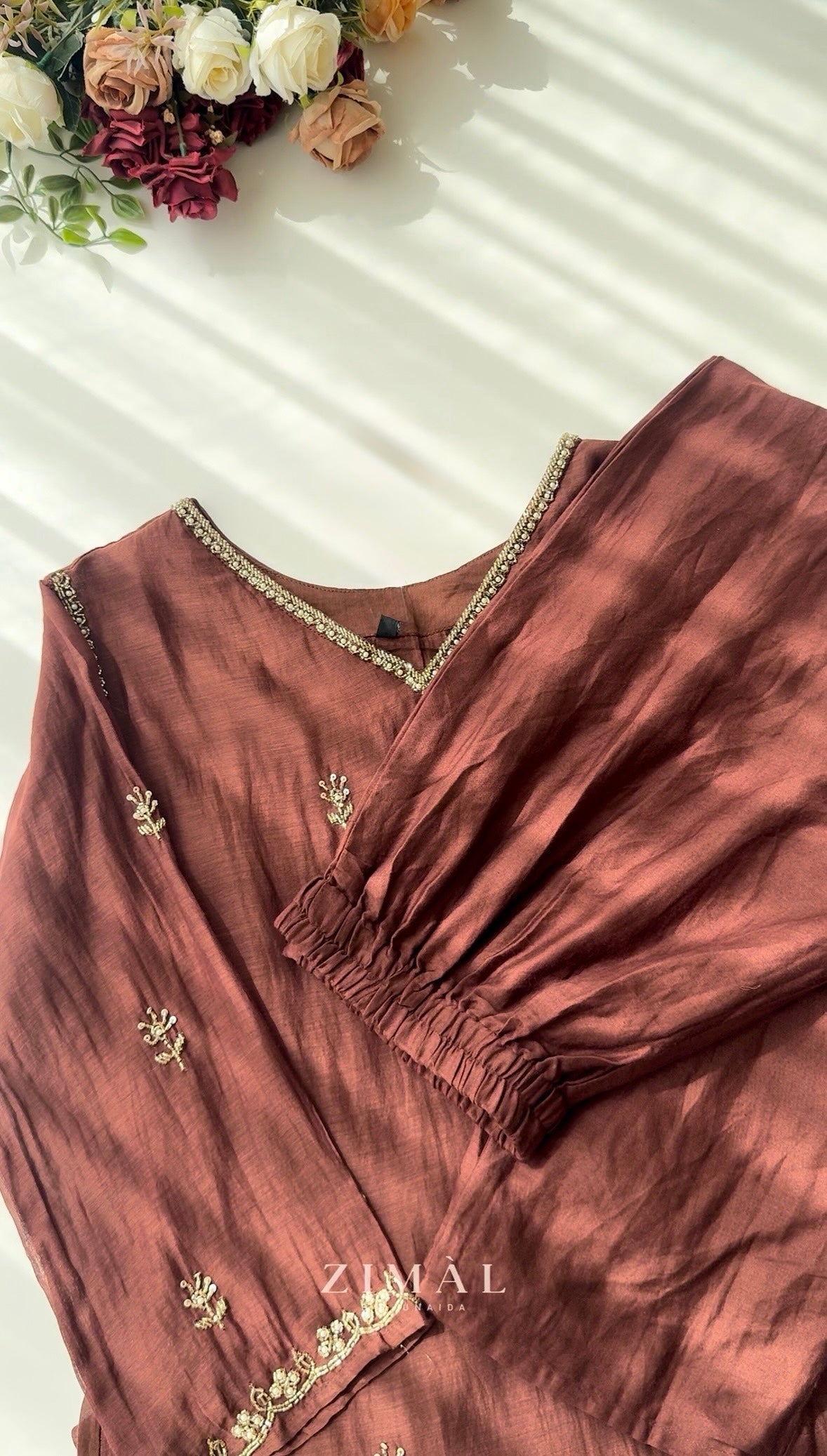 ✨”Mehar– Premium Party wear Mul Chanderi A-Line Kurta Set✨