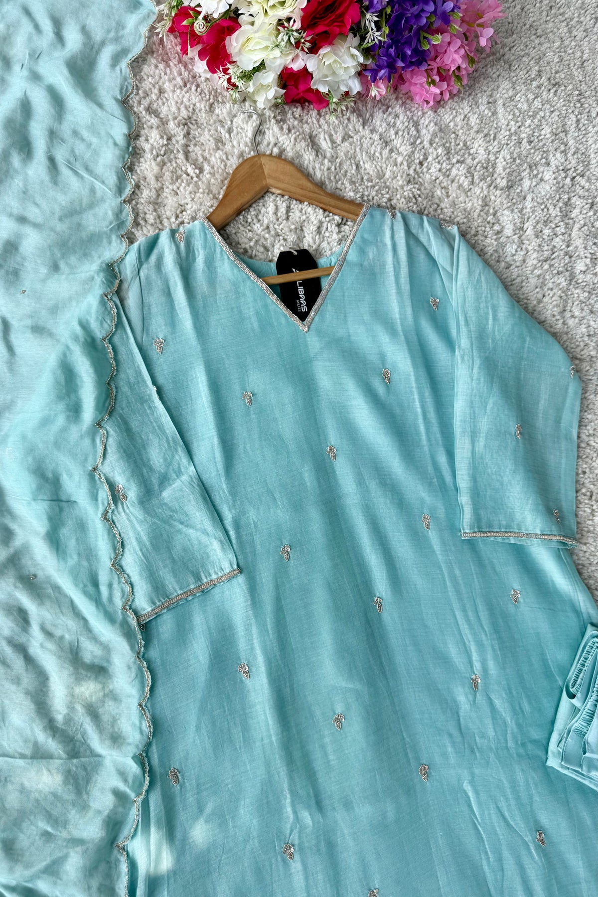 ✨”Grace- Premium Party Wear Mul Chanderi Kurta Set 🛍️