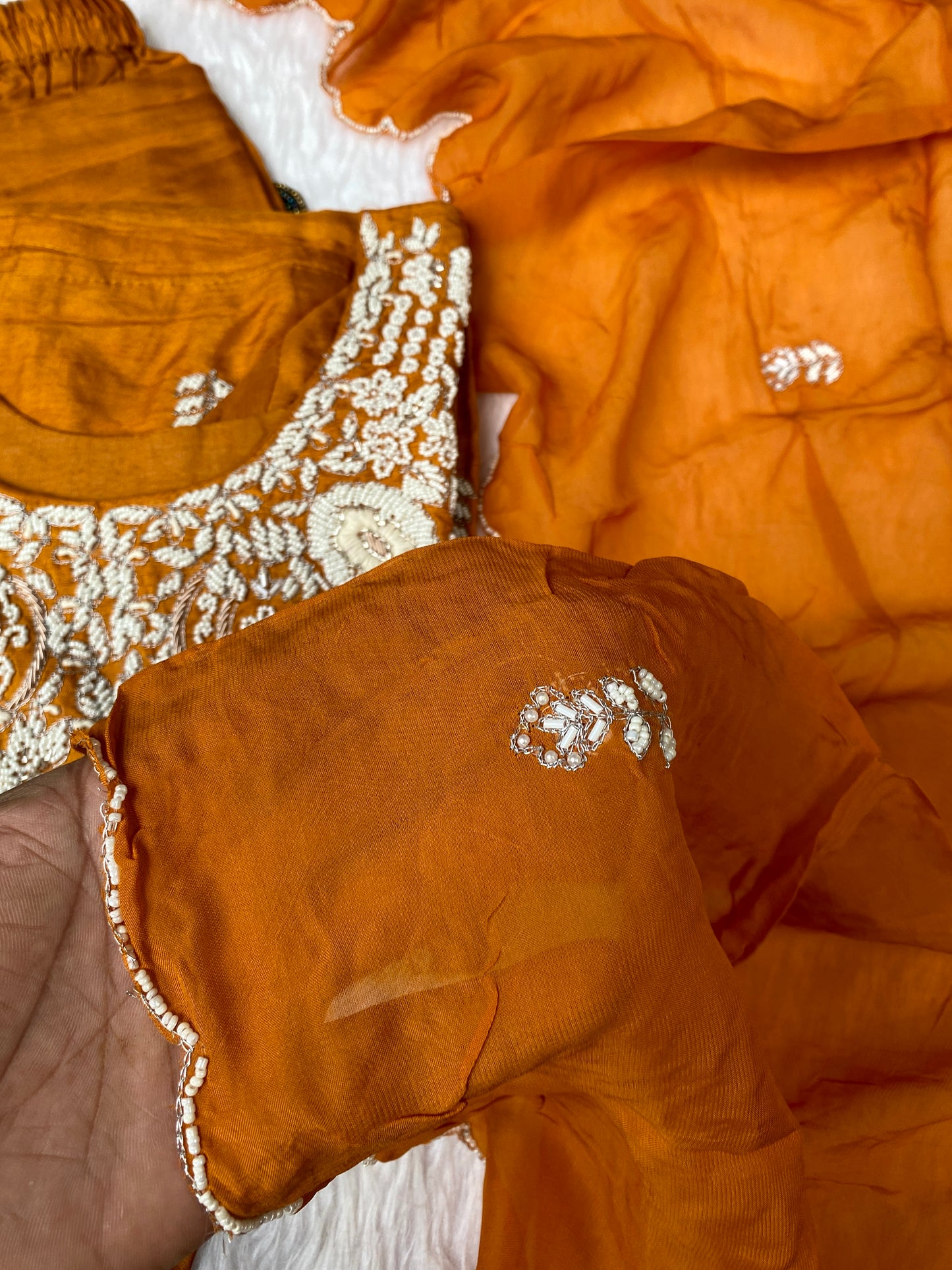 “ SUHANA” A very beautiful festival wear special rust orange set