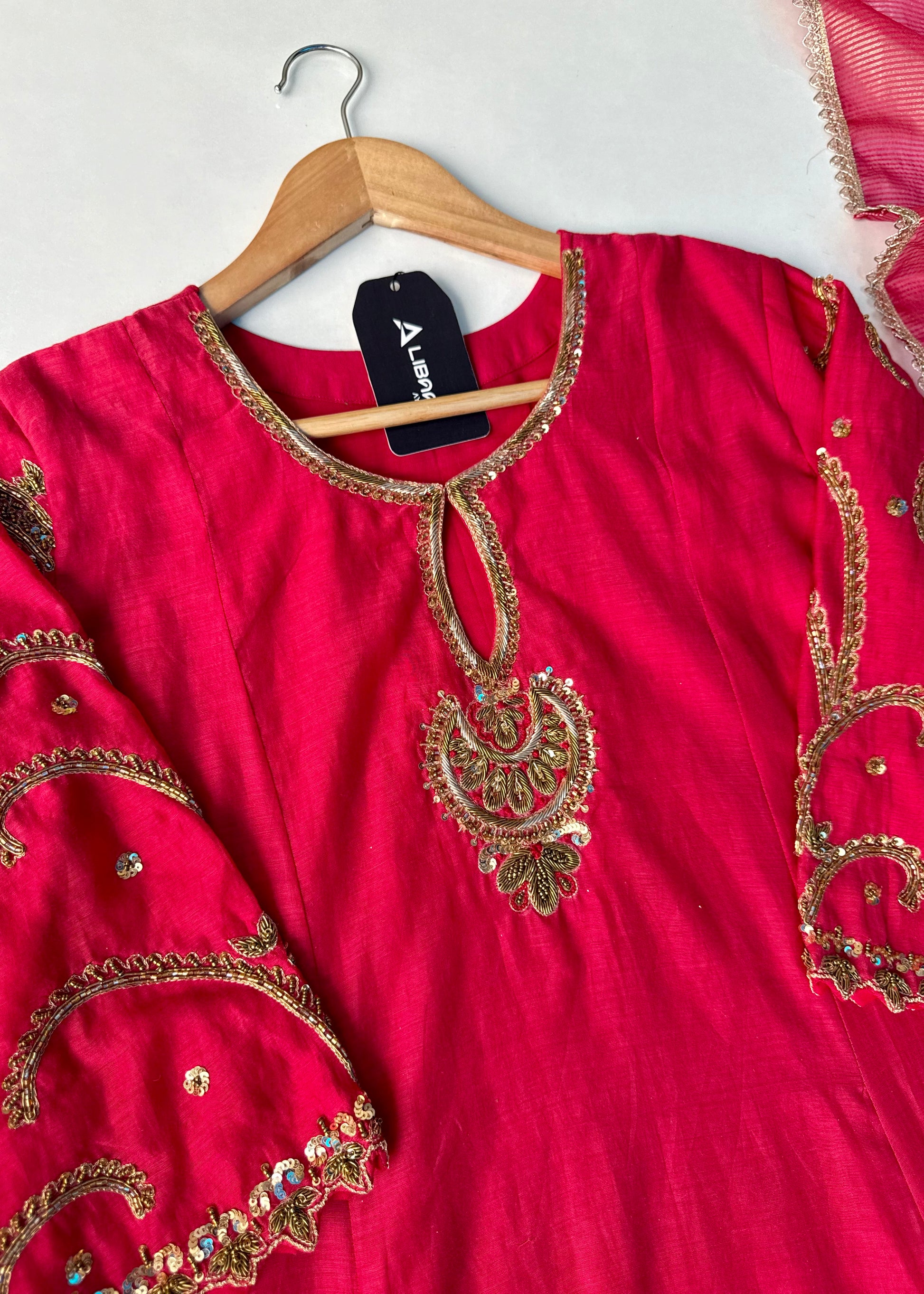 “Myra” Premium Mul Chanderi A line Anarkali Kurta Set