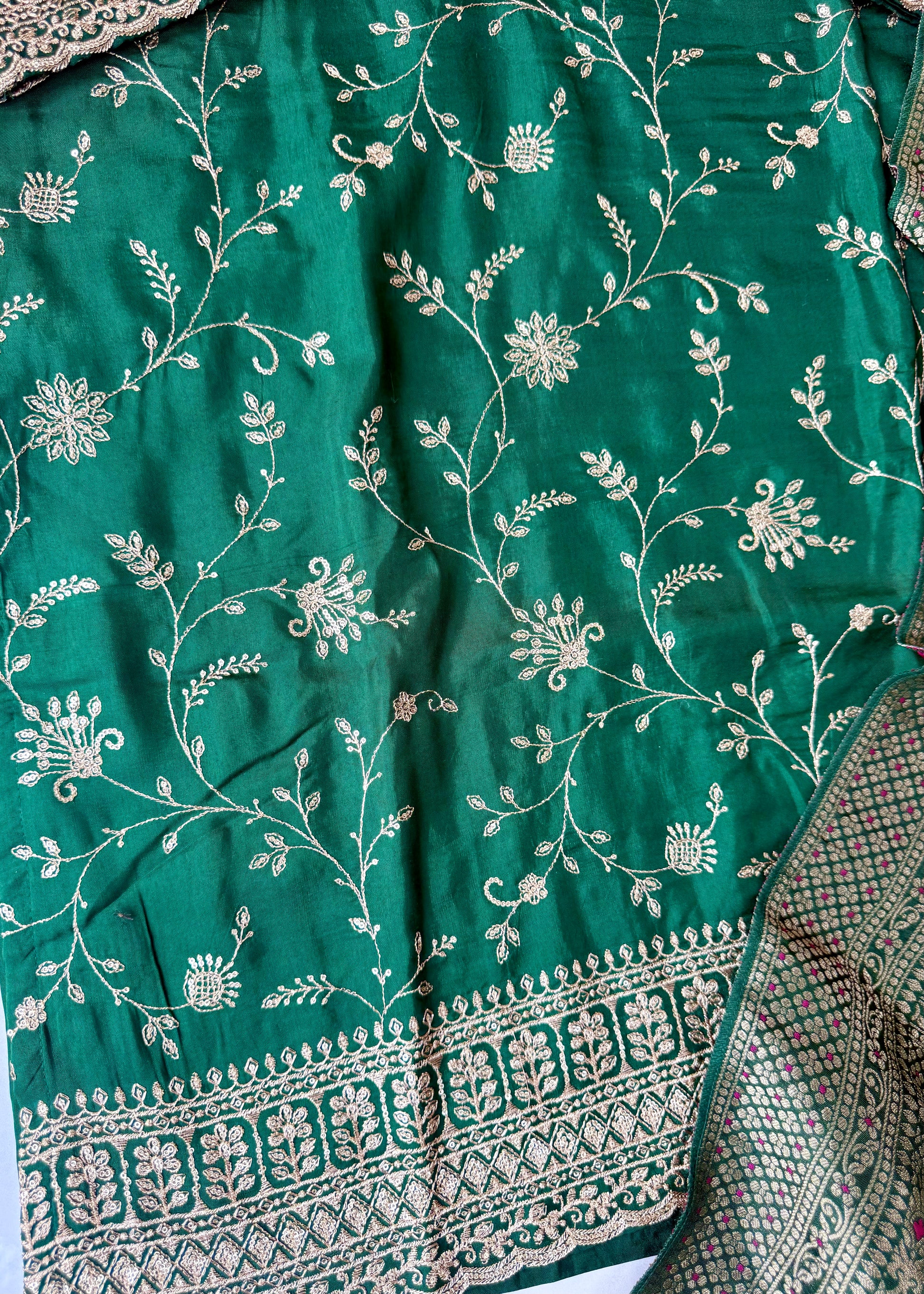 “AYAT” Festive wear Jacquard silk kurta palazzo set