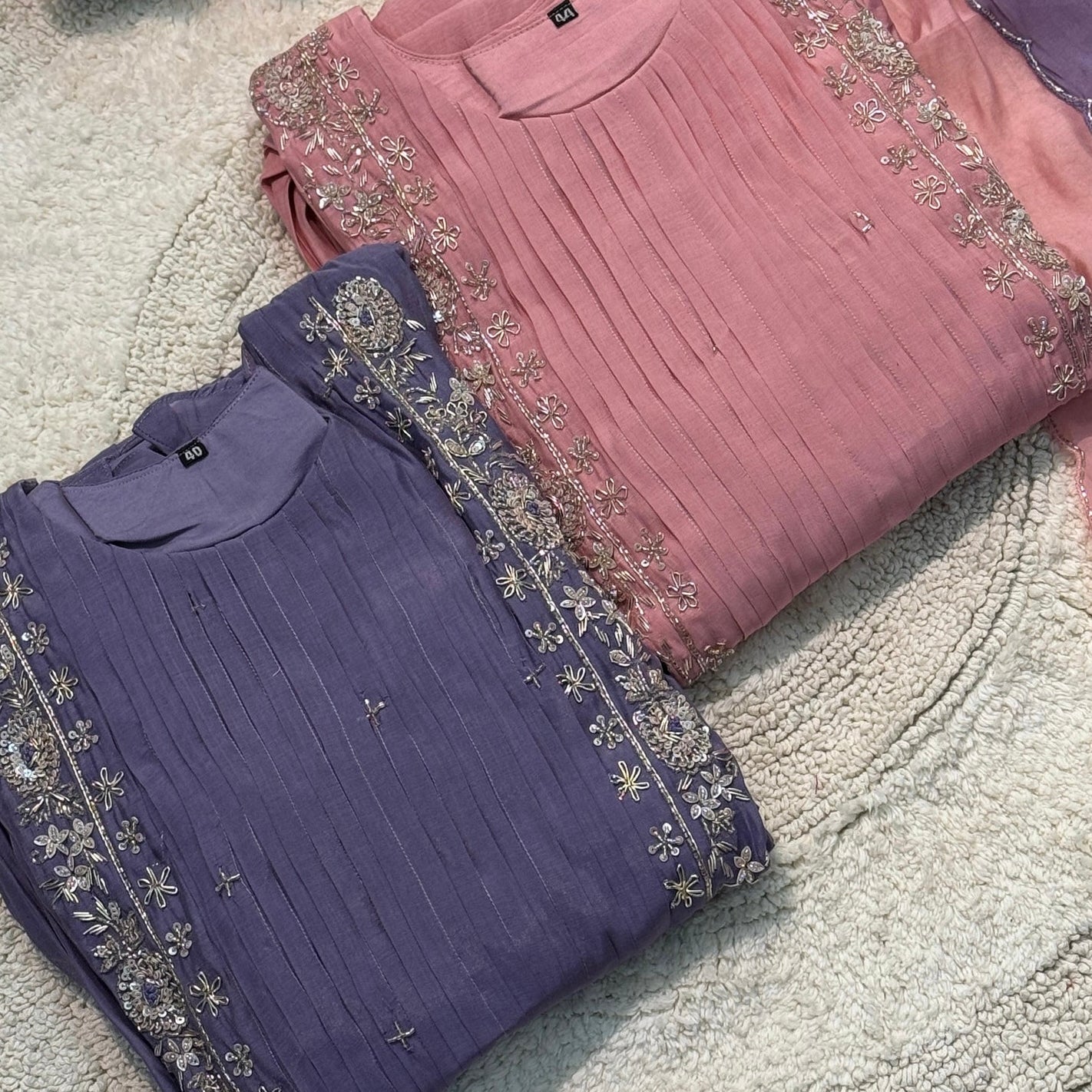 ✨”Zohran– Premium Mul Chanderi A-Line Kurta Set✨