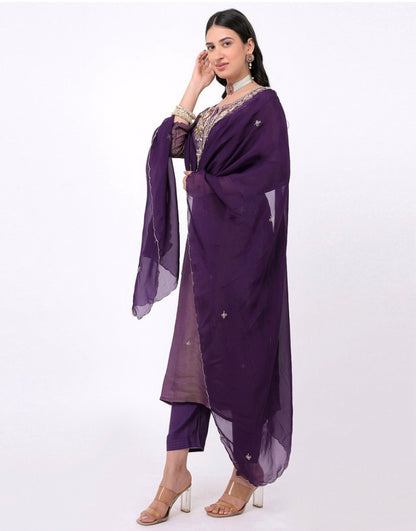 “HAYAT” Premium tissue silk stright kurti bottom with dupatta set