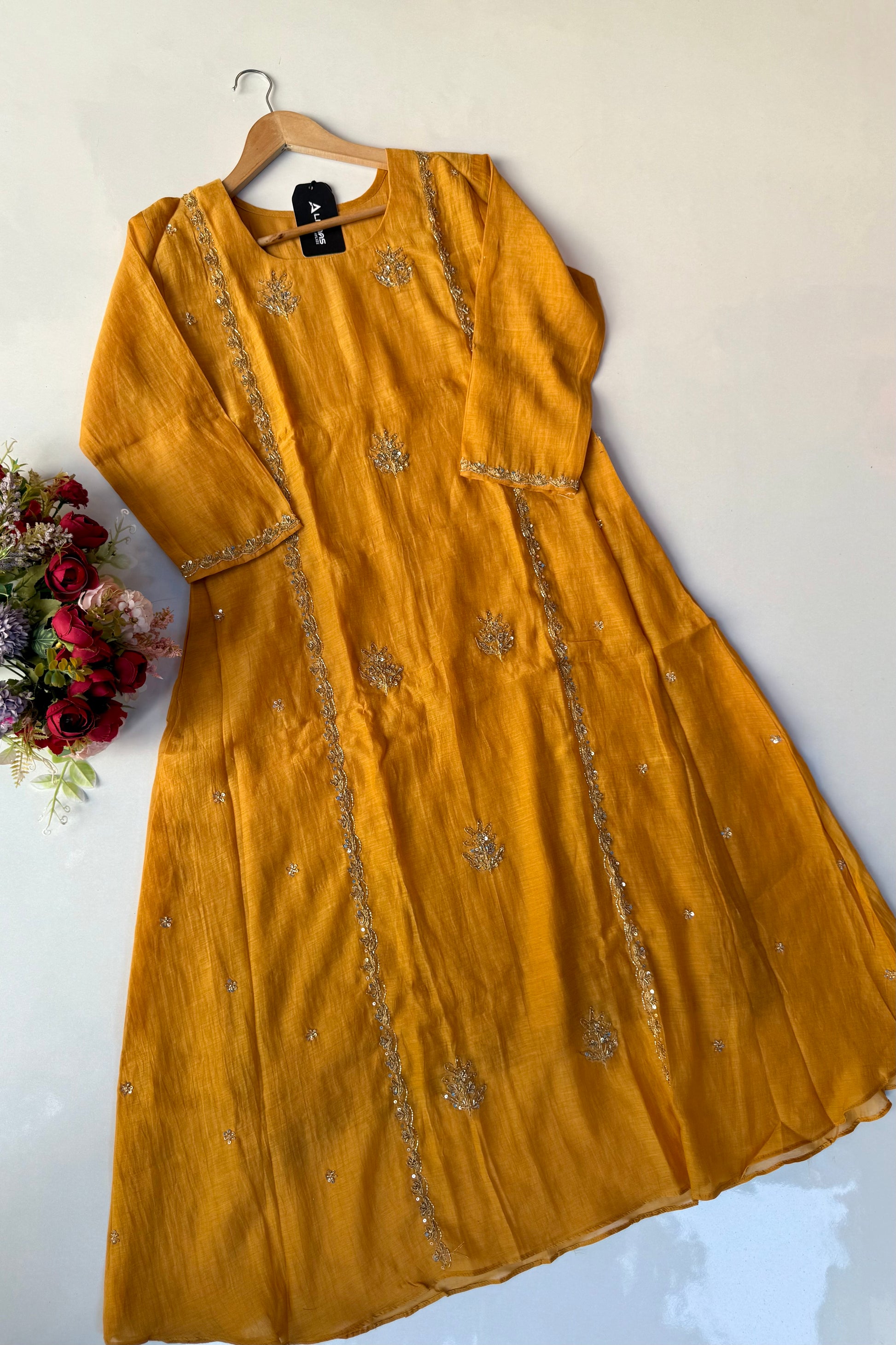 “Ujjwal” Trending Mul Chanderi A Line Suit set 🛍️