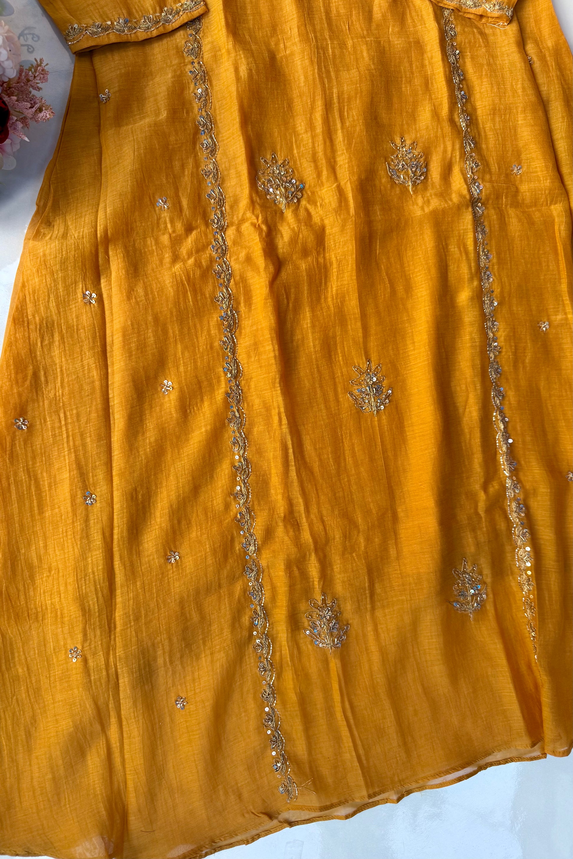 “Ujjwal” Trending Mul Chanderi A Line Suit set 🛍️