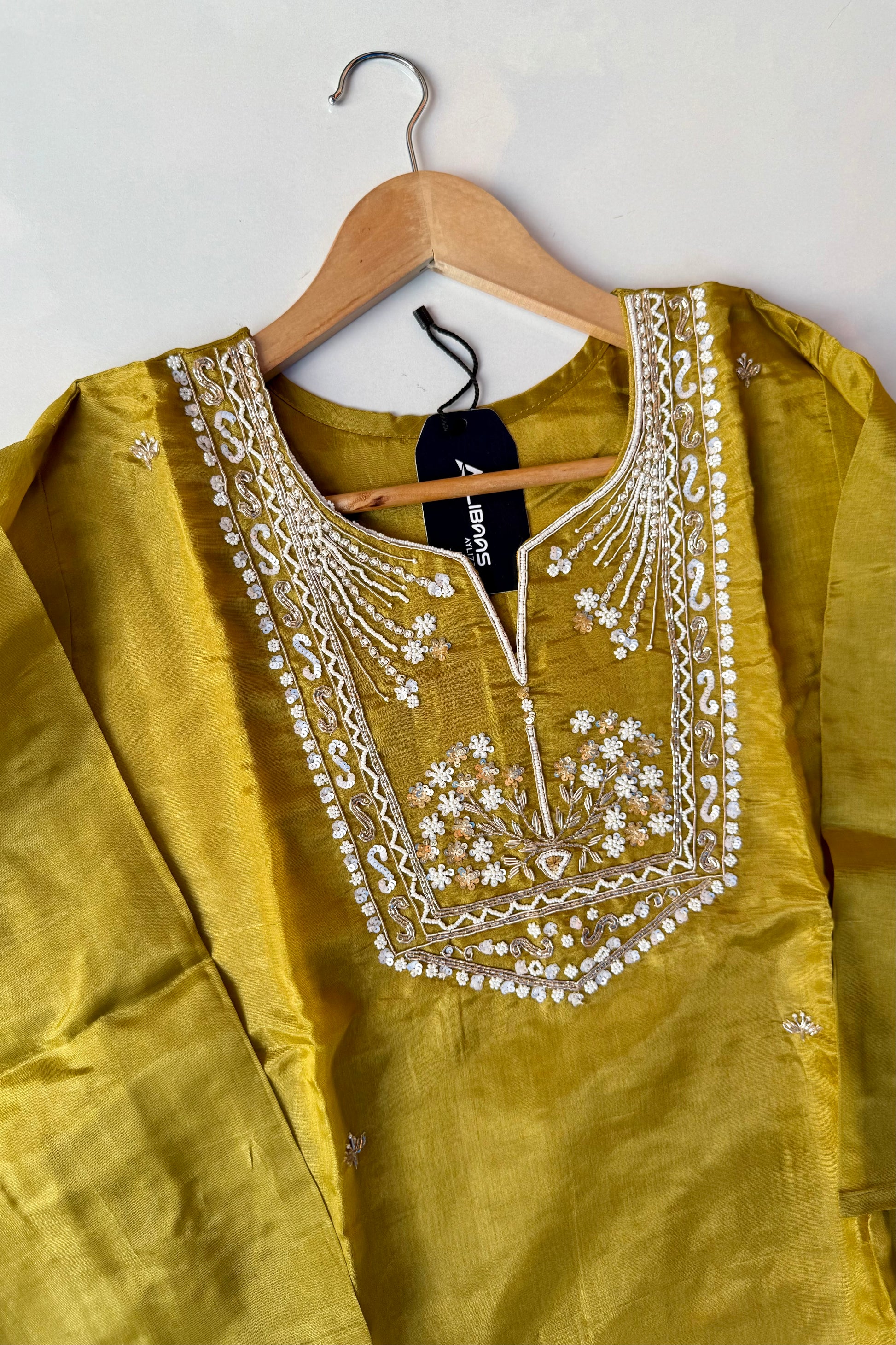 “Shama” Beautiful party wear Tissue silk kurta set