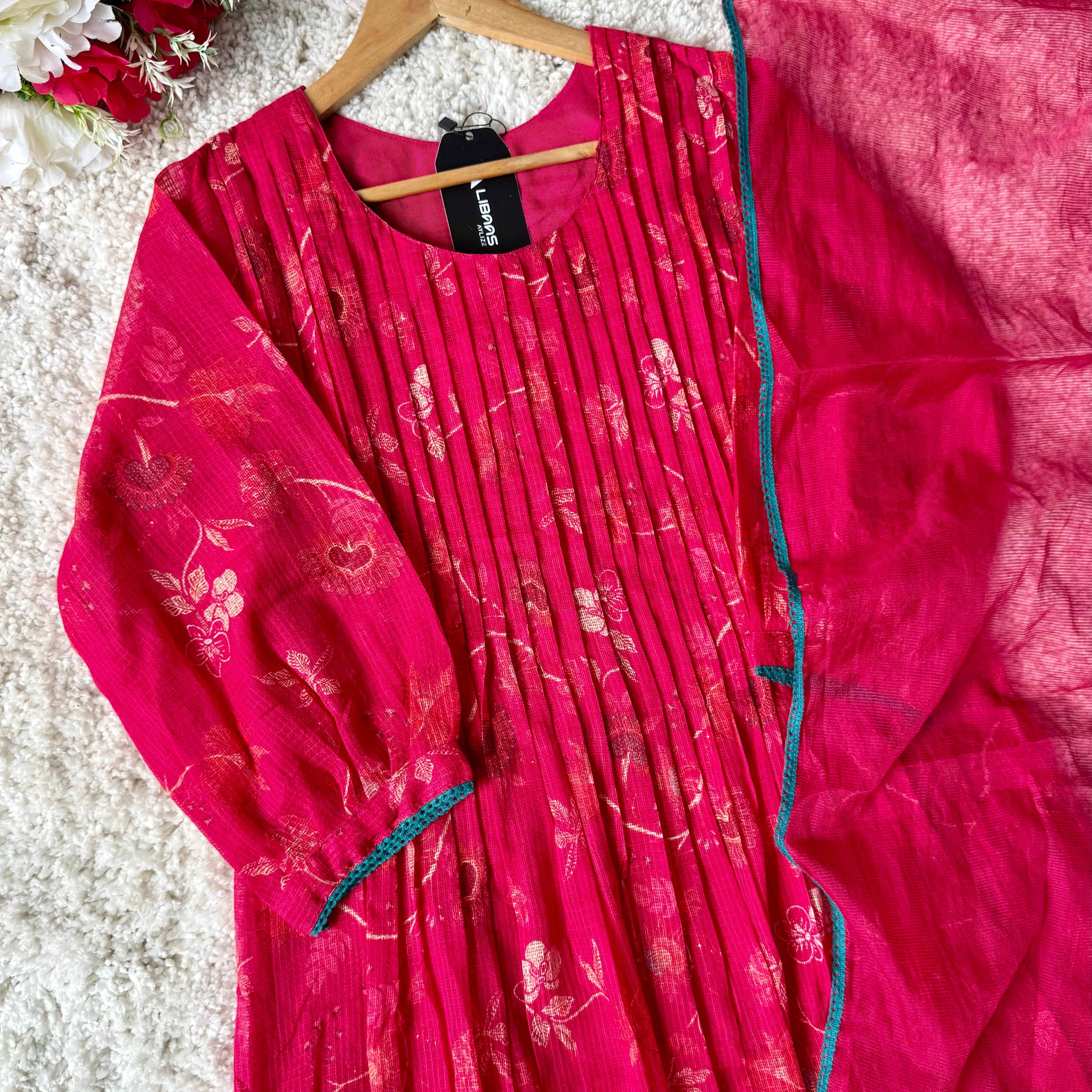 ✨”Ziana – Elegant Kota Ethnic A Line Suit Set 🛍️
