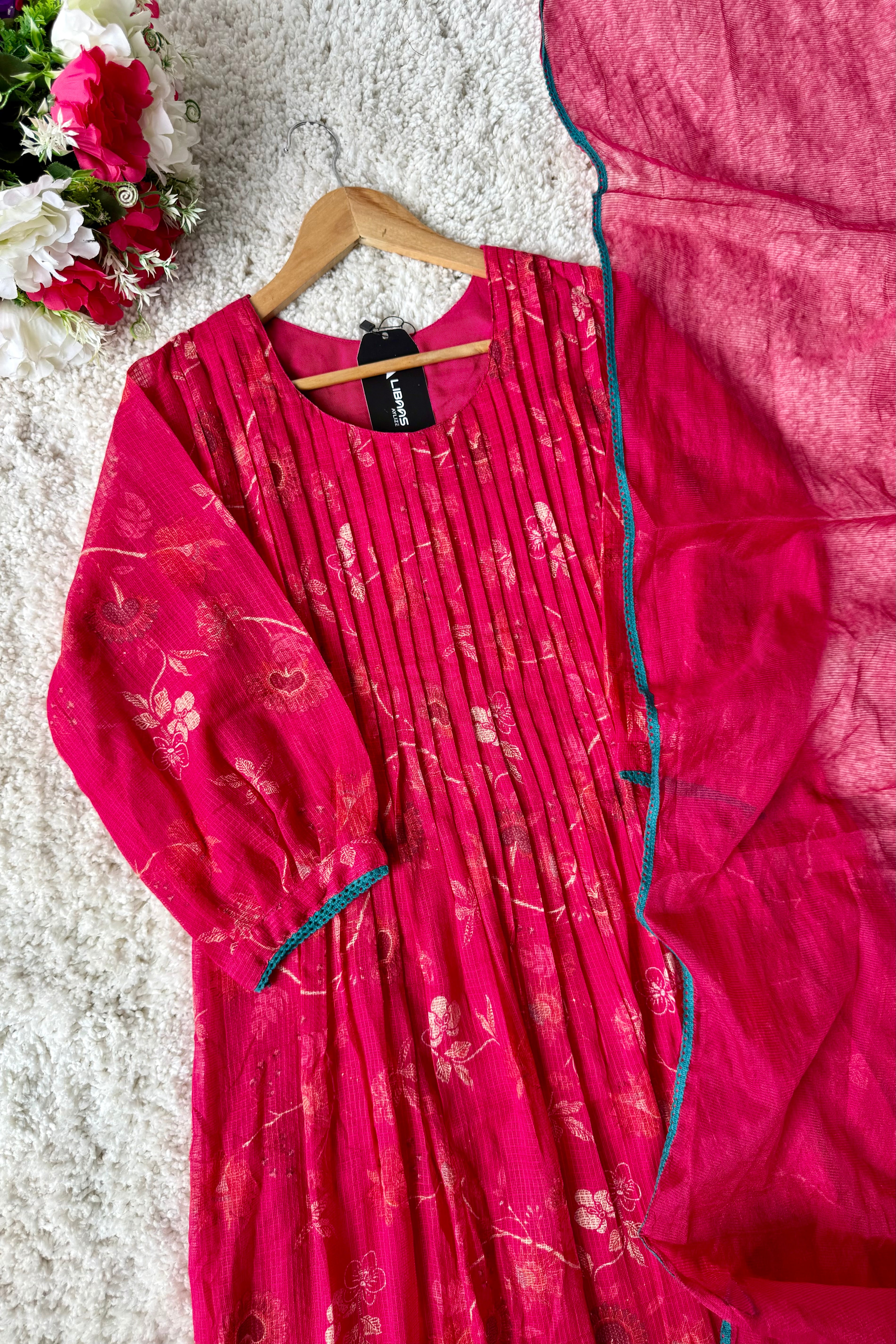 ✨”Ziana – Elegant Kota Ethnic A Line Suit Set 🛍️