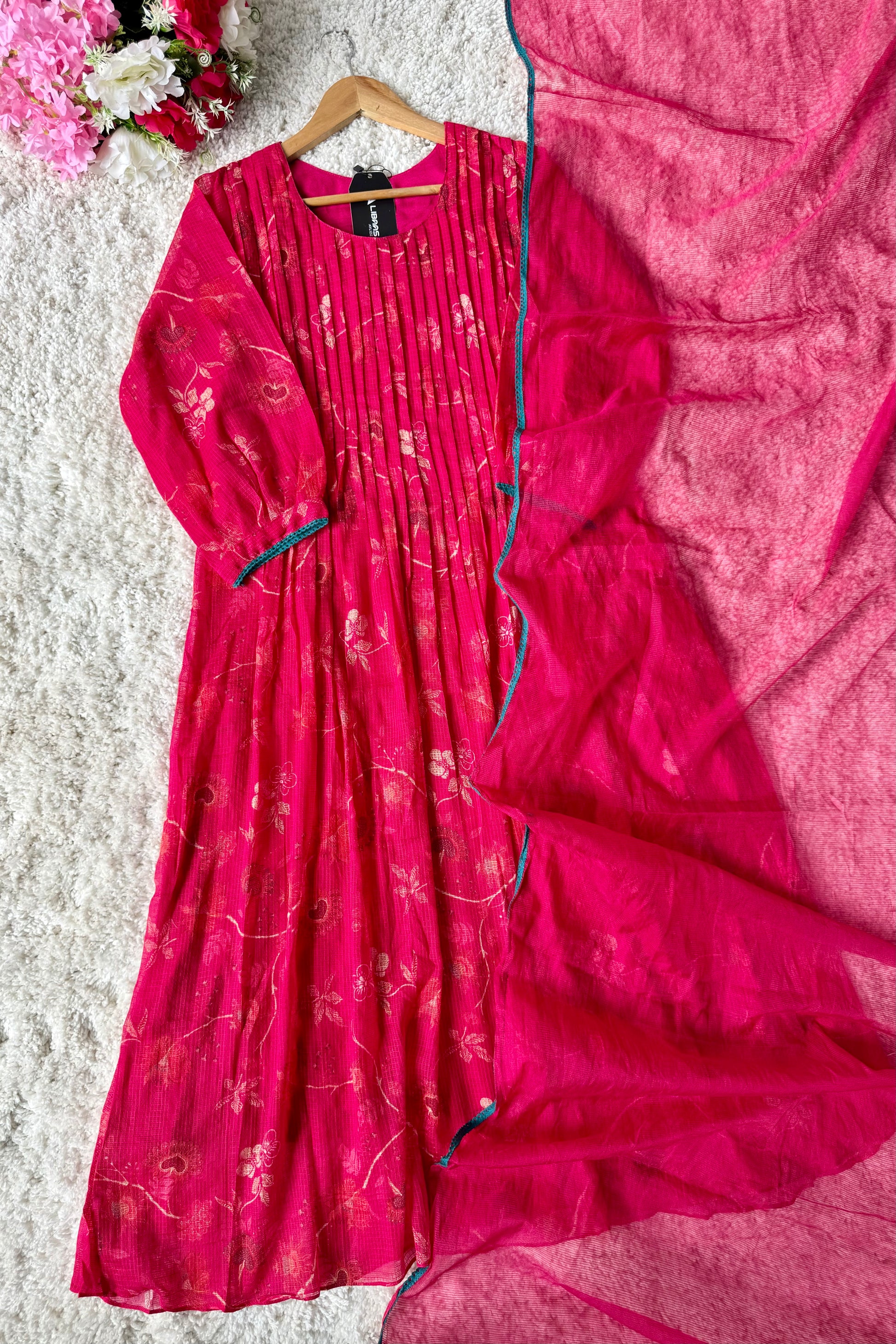 ✨”Ziana – Elegant Kota Ethnic A Line Suit Set 🛍️