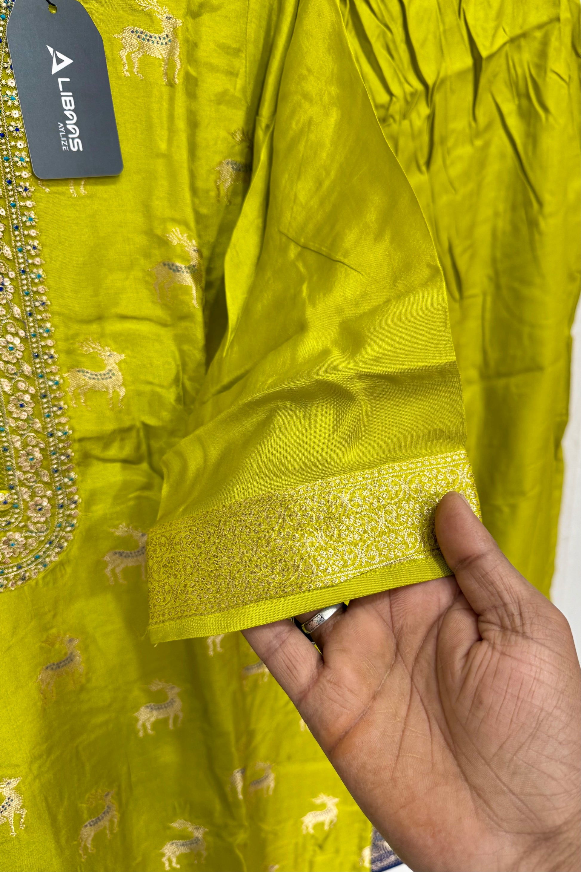 “AMRITA” Festive wear Jacquard silk kurta bottom with dupatta set