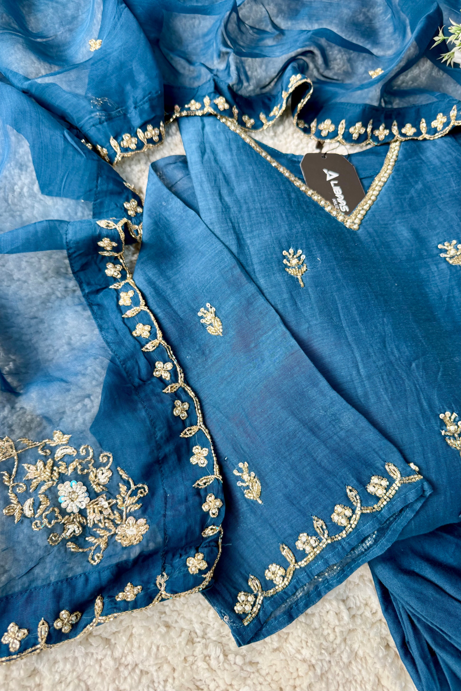 ✨”Mehar– Premium Party wear Mul Chanderi A-Line Kurta Set✨