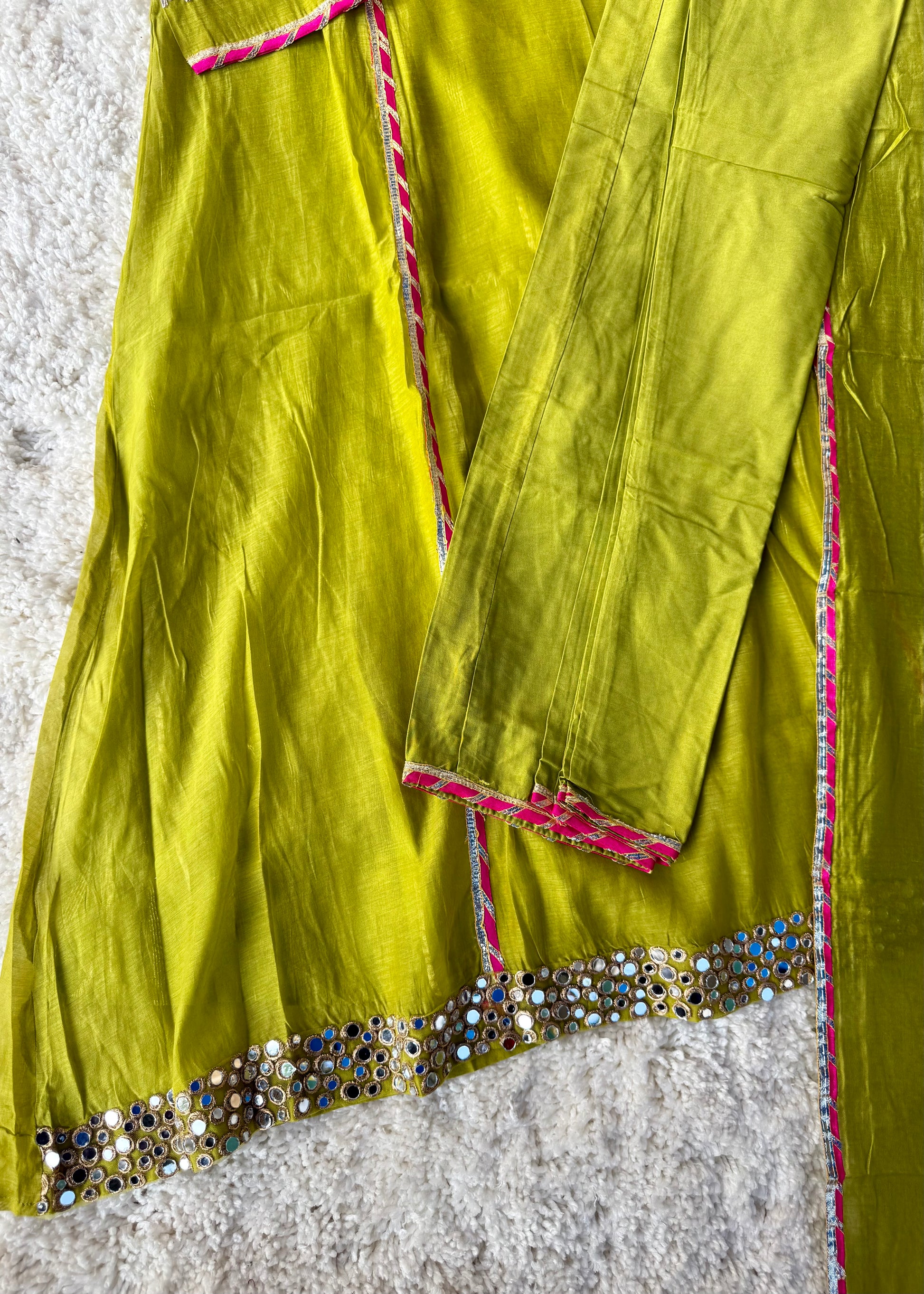 “Mehzaa” Weddings Special Mul Chanderi A-Line Anarkali Suit Set