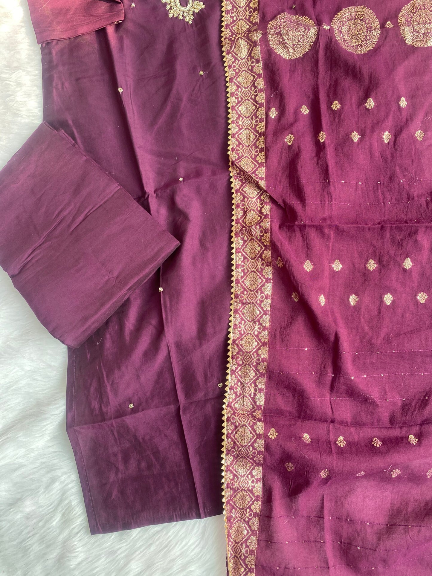 “Noor” Affordable handcrafted kurta bottom with dupatta set