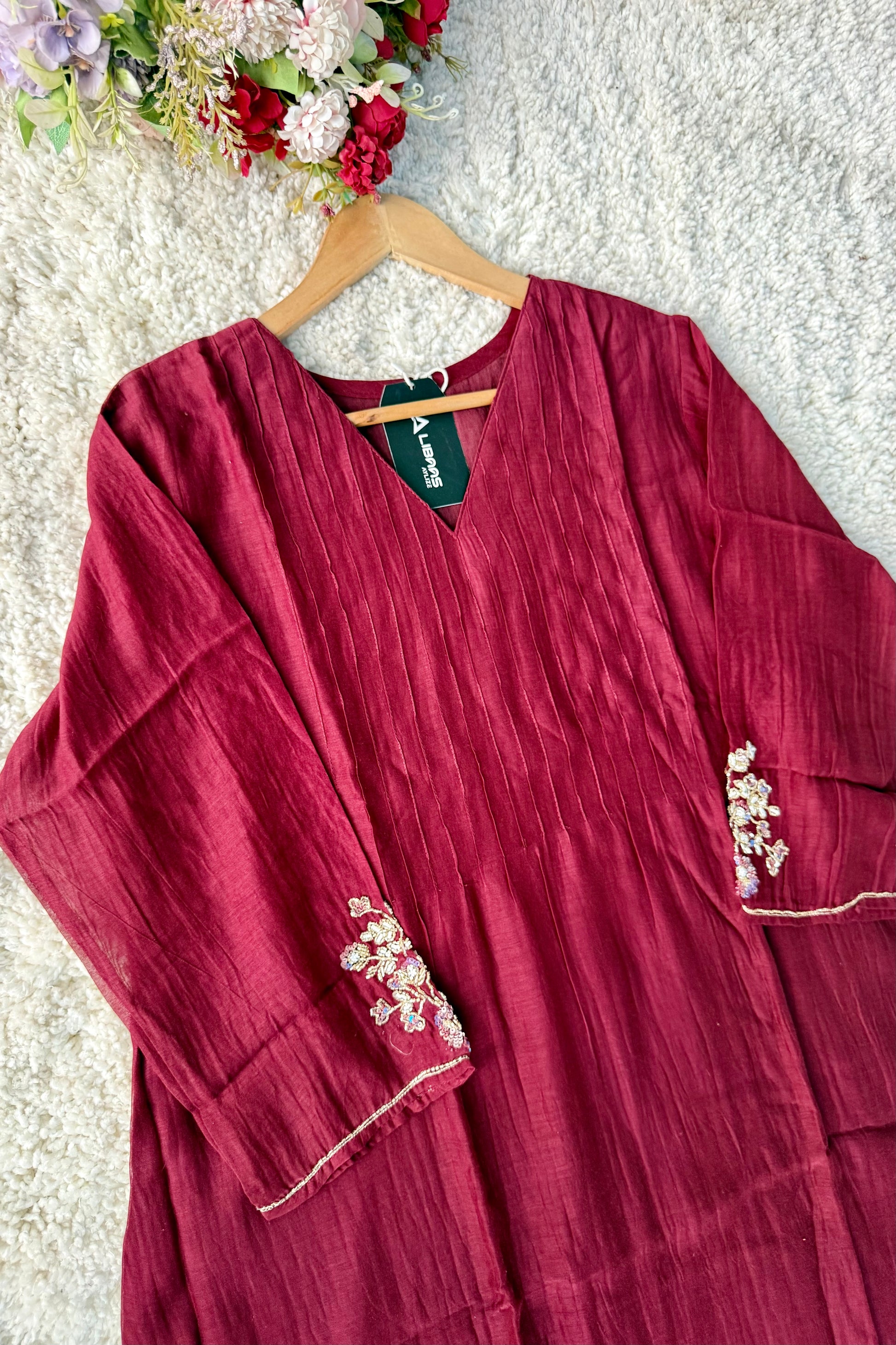 ✨”Auzan– Premium Mul Chanderi A-Line Kurta Set