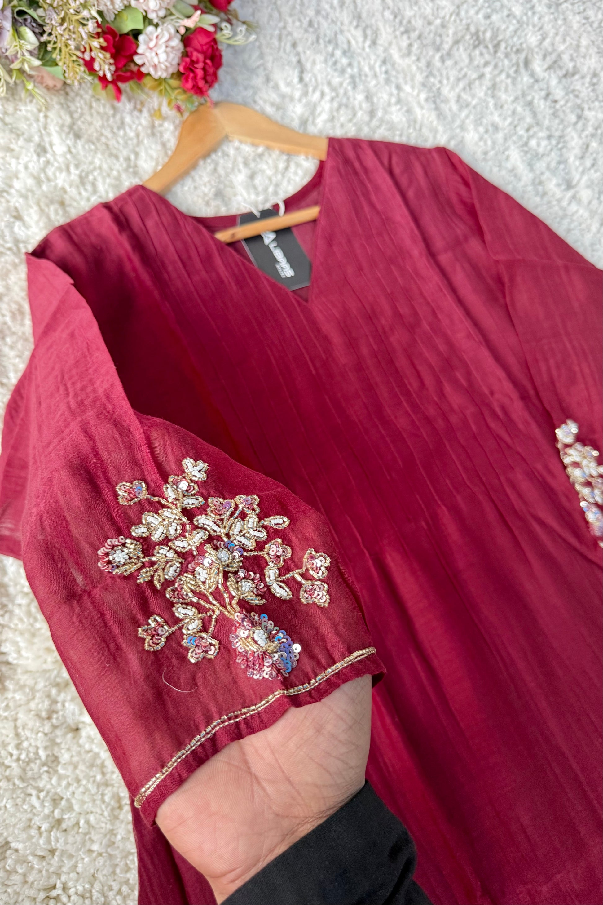 ✨”Auzan– Premium Mul Chanderi A-Line Kurta Set