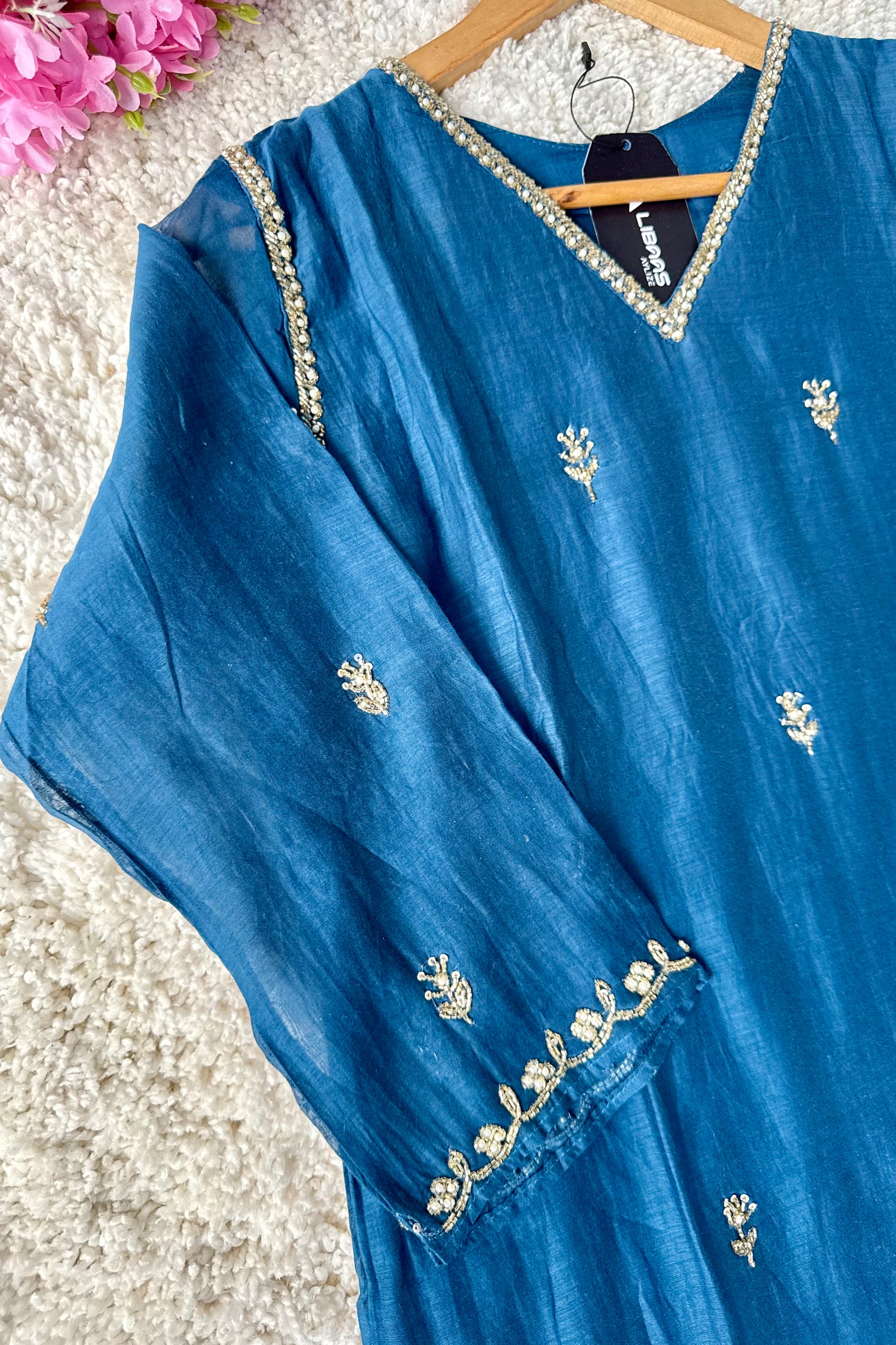✨”Mehar– Premium Party wear Mul Chanderi A-Line Kurta Set✨